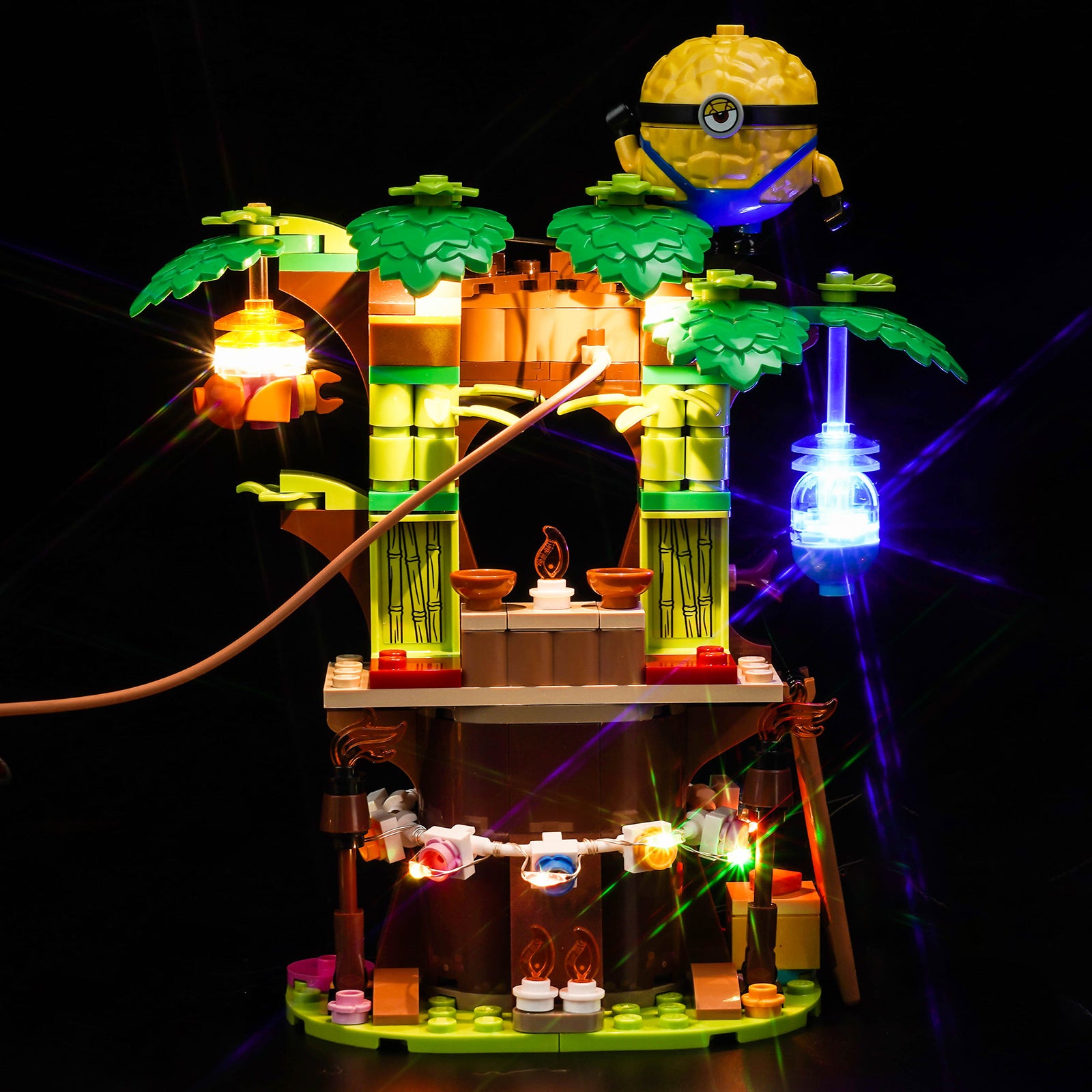 BrickBling Lichtset für LEGO Ich – Einfach Unverbesserlich 4 Minions und Grus Familienanwesen 75583