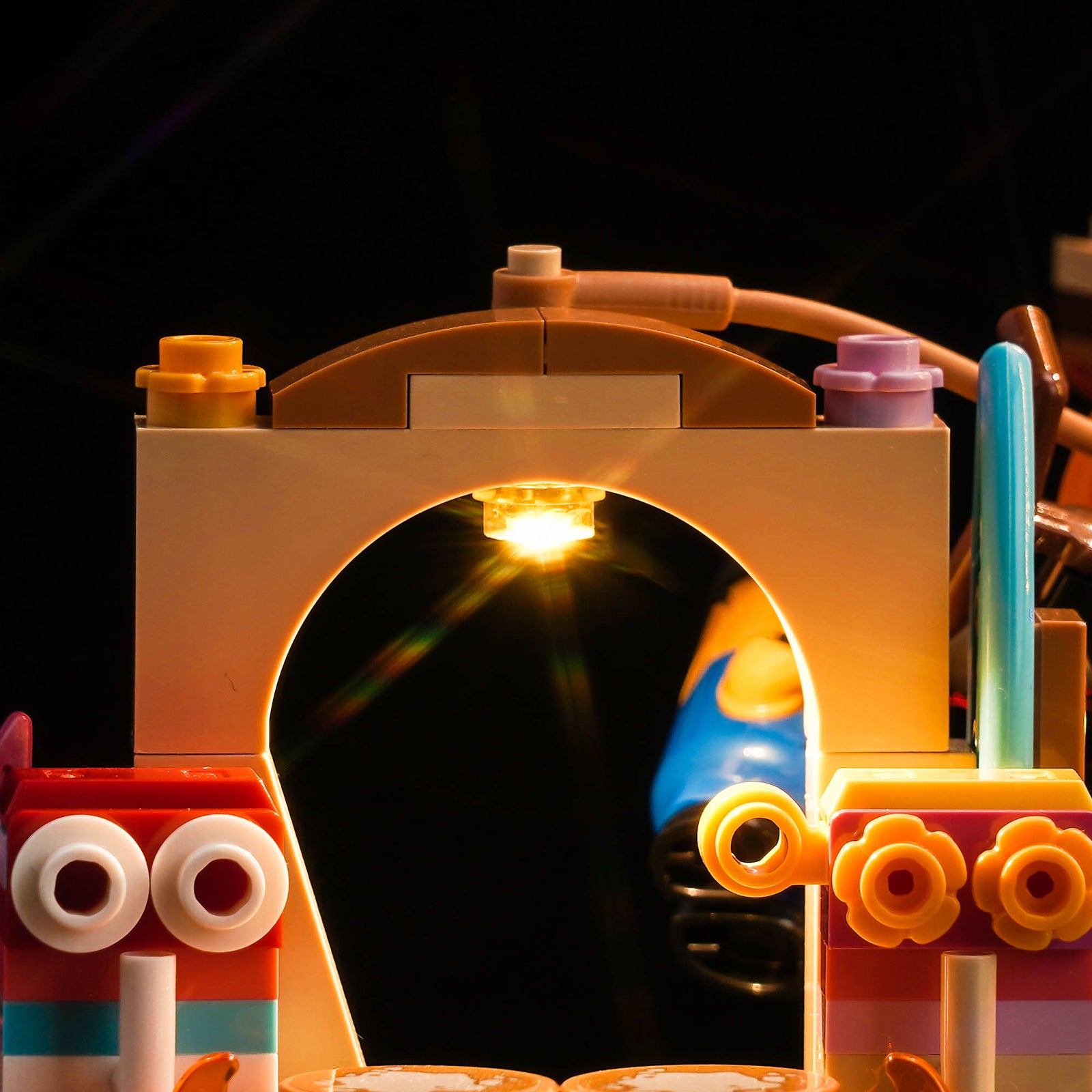 BrickBling Lichtset für LEGO Ich – Einfach Unverbesserlich 4 Minions und Grus Familienanwesen 75583