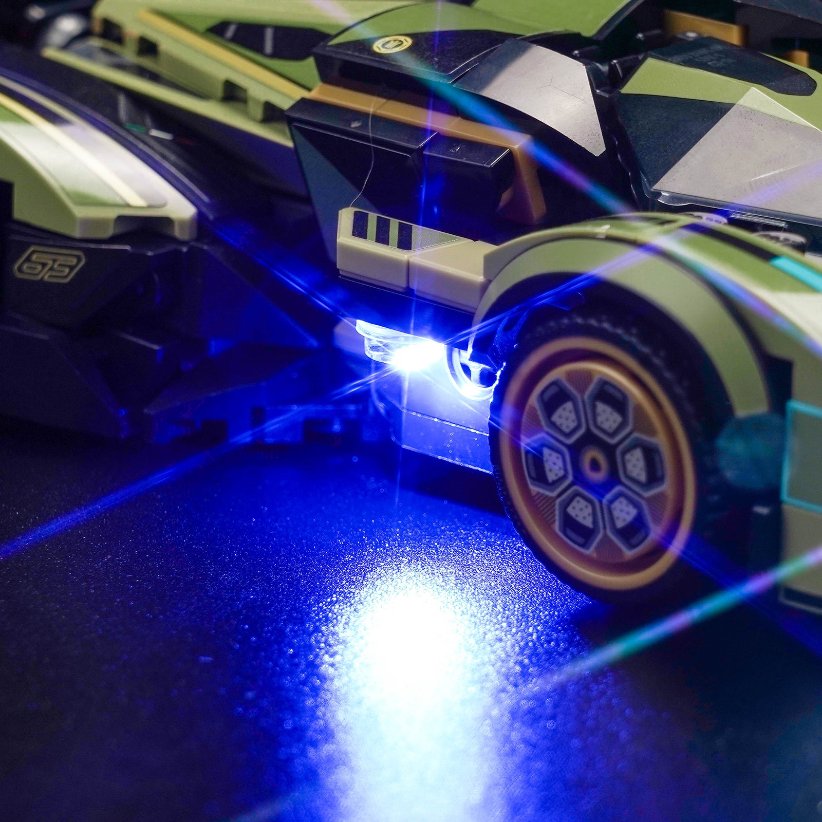 BrickBling Light Kit for LEGO Speed Champions Lamborghini Lambo V12 Vision GT Super Car 76923