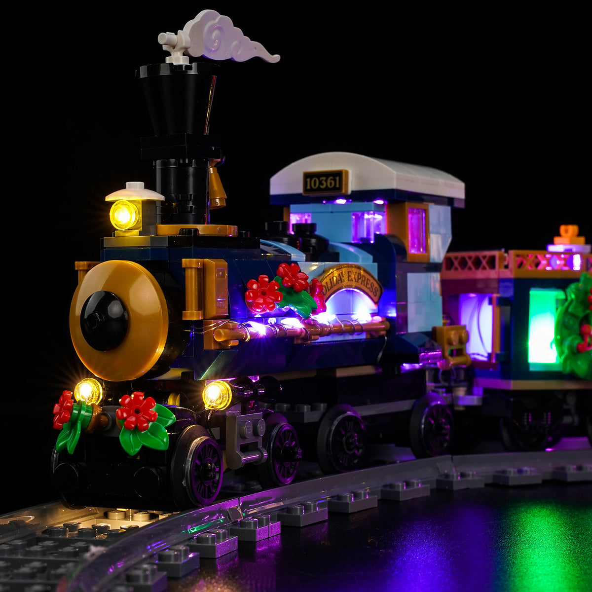 BrickBling Lichtset für LEGO Icons Holiday Express Train 10361