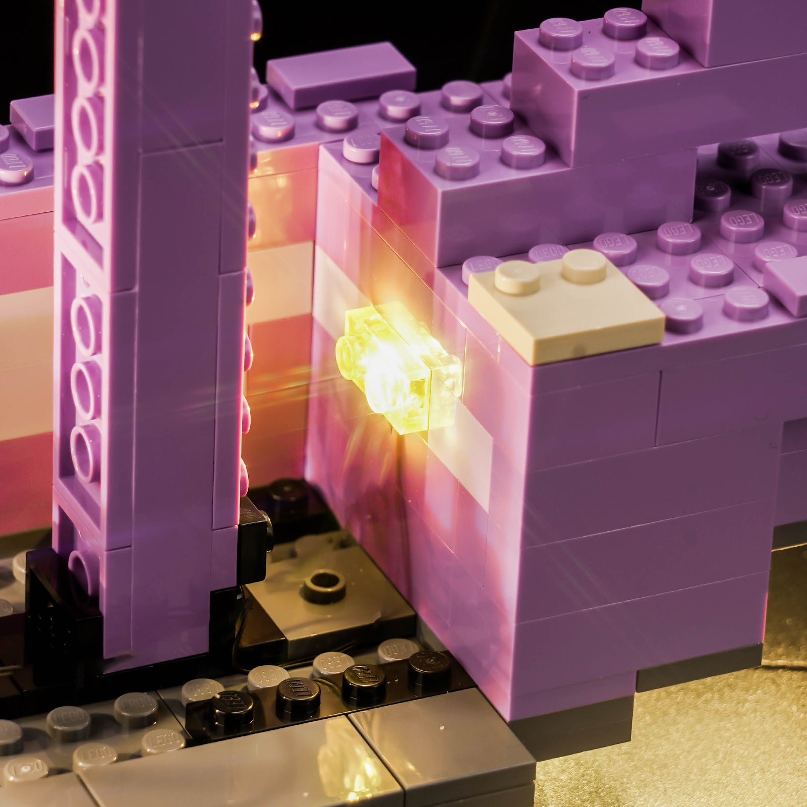 BrickBling Light Kit for LEGO Minecraft The Ender Dragon and End Ship 21264