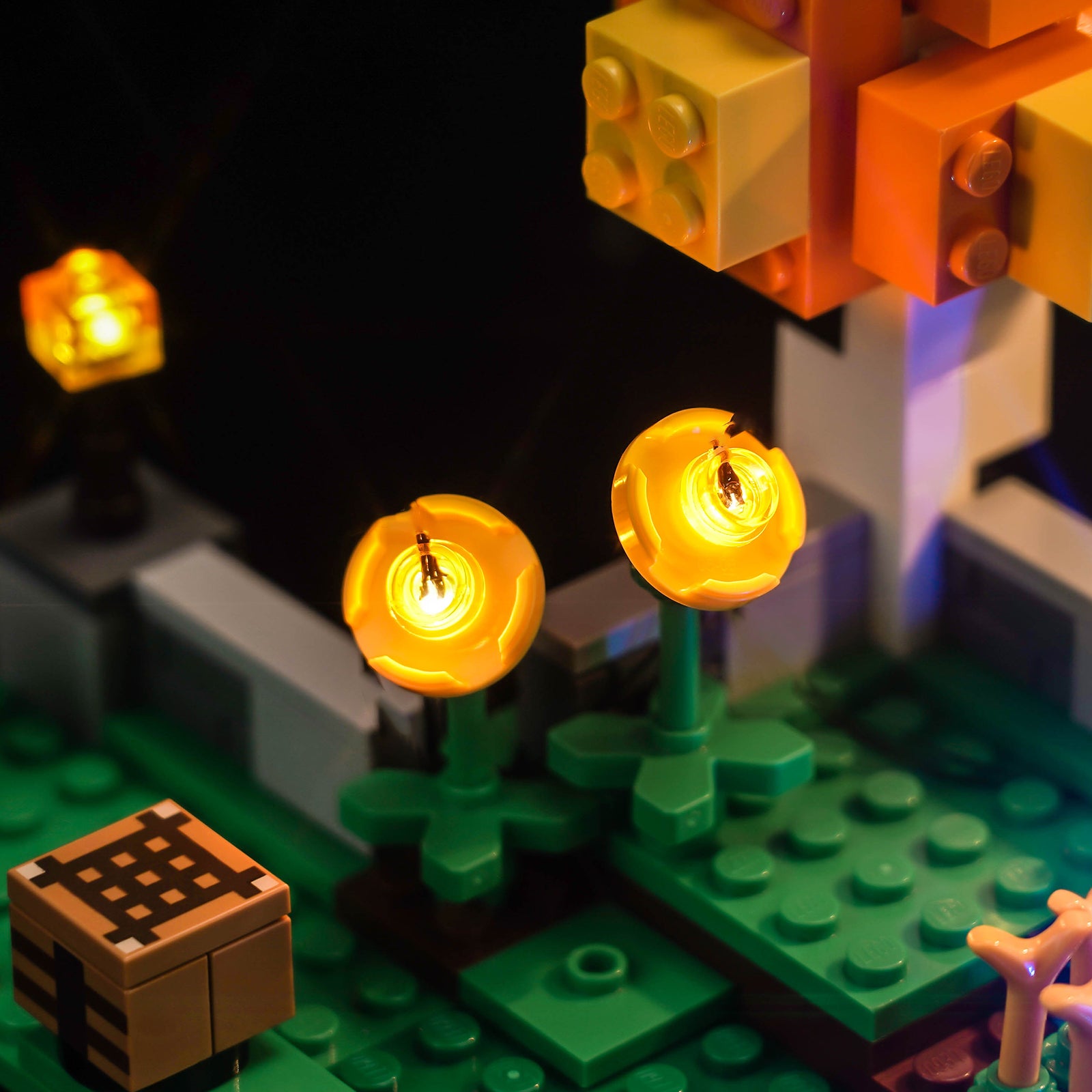 BrickBling Light Kit for LEGO Minecraft The Windmill Farm 21262