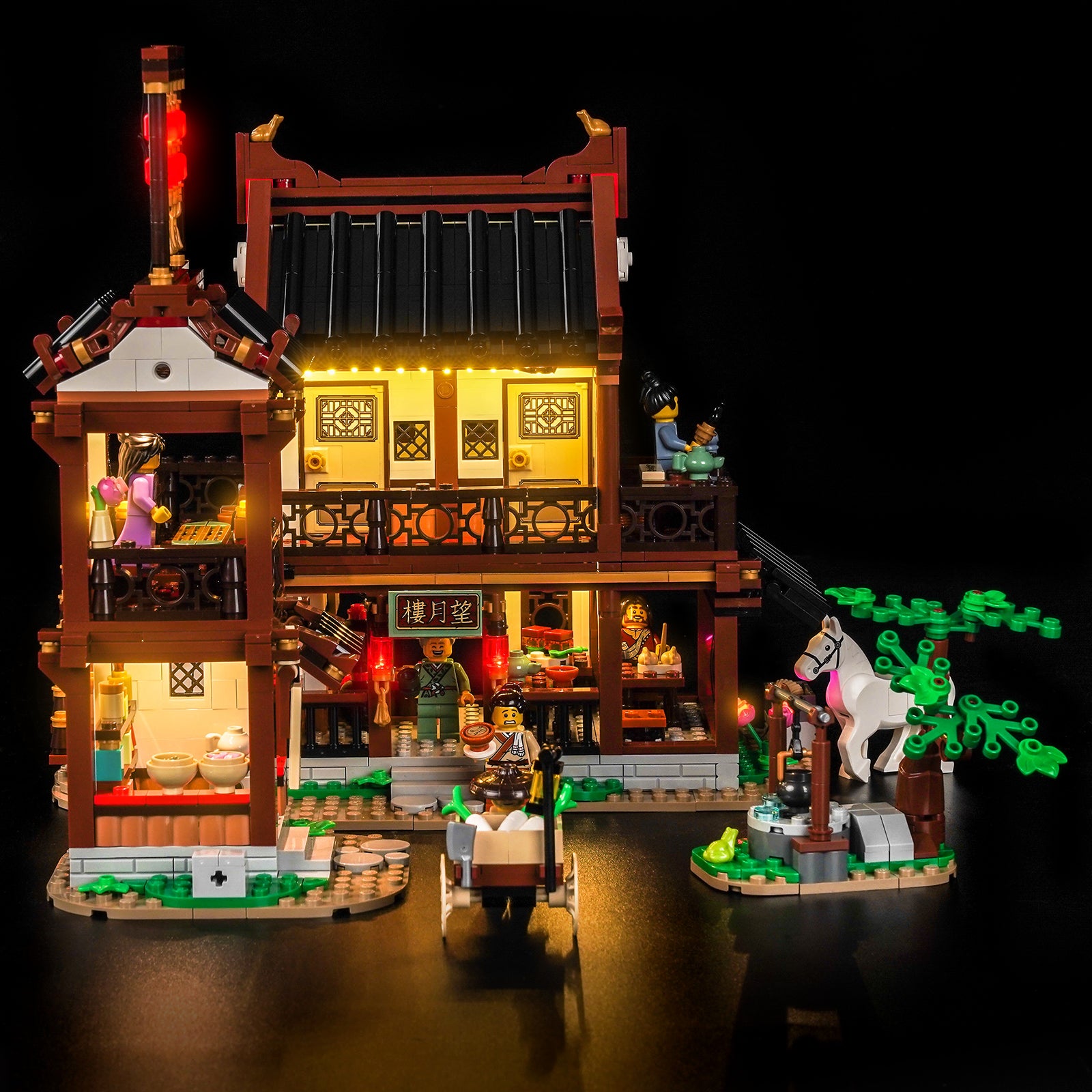 BrickBling Light Kit for LEGO Ancient Moon-Gazing Inn 80121