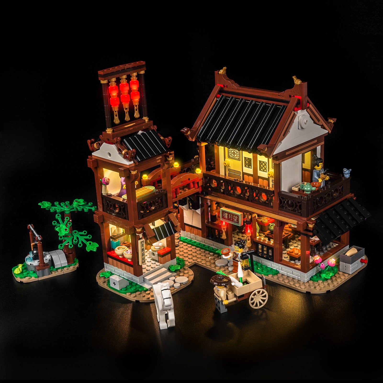 BrickBling Light Kit for LEGO Ancient Moon-Gazing Inn 80121