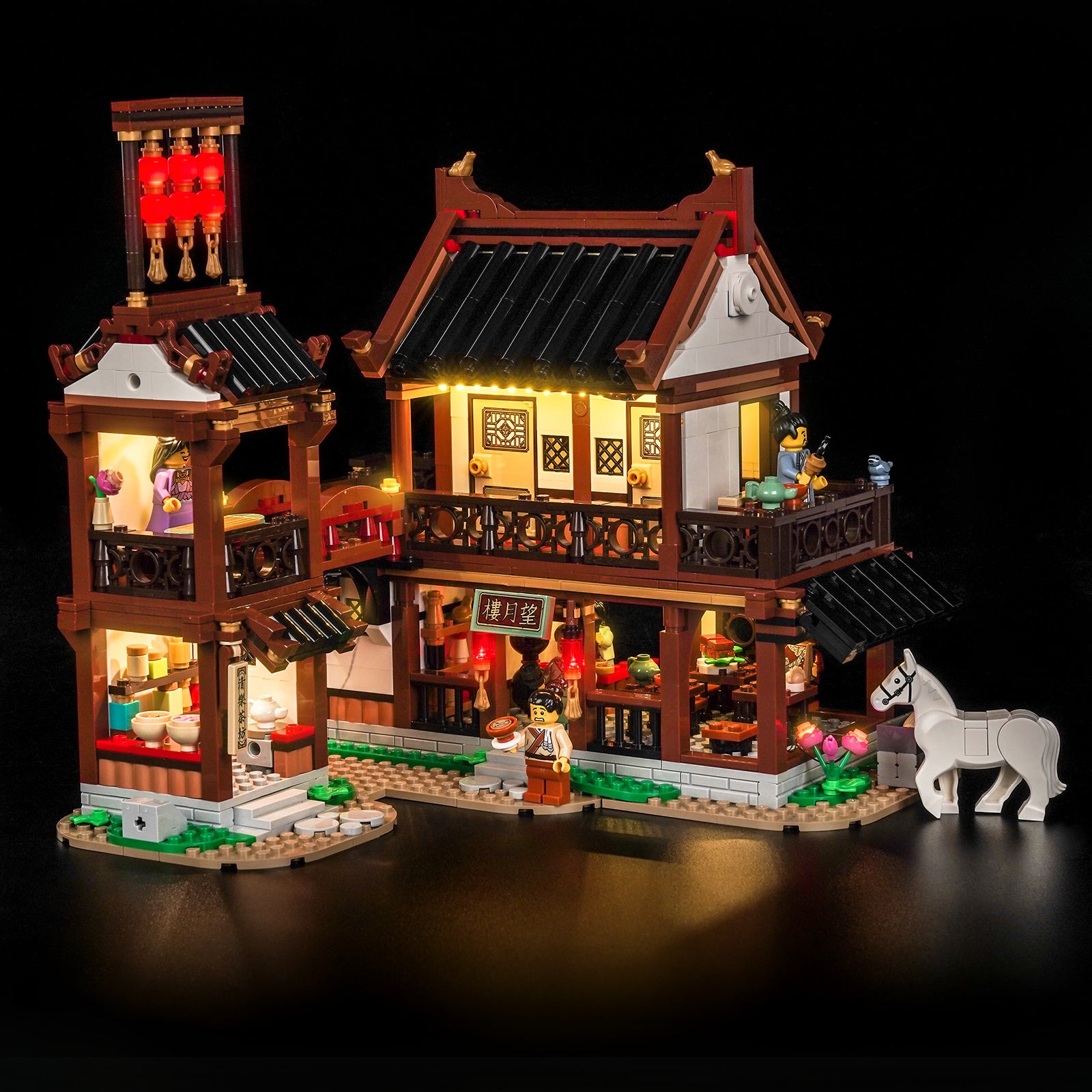 BrickBling Light Kit for LEGO Ancient Moon-Gazing Inn 80121