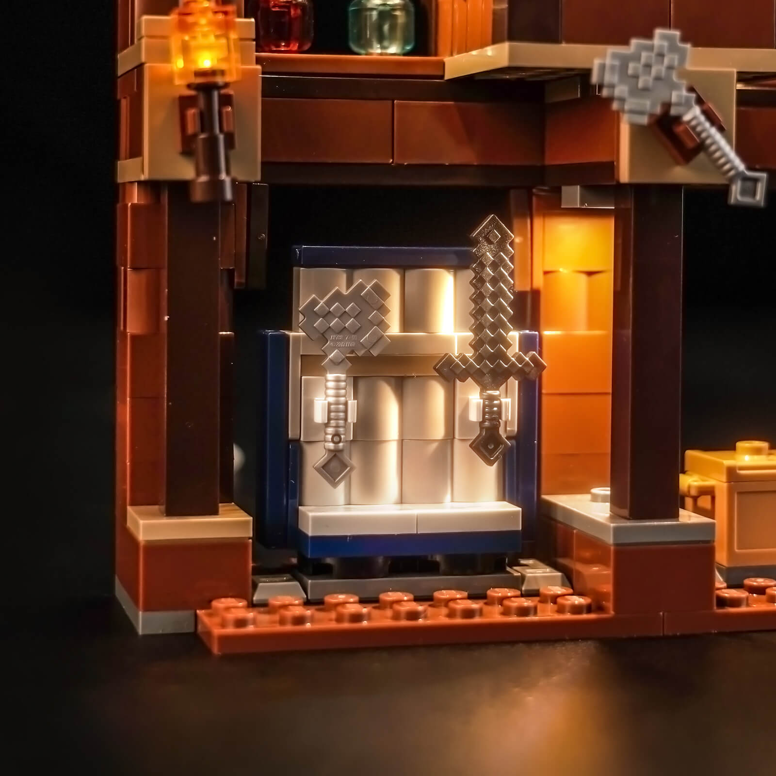 BrickBling Light Kit for LEGO Minecraft Woodland Mansion Fighting Ring 21272