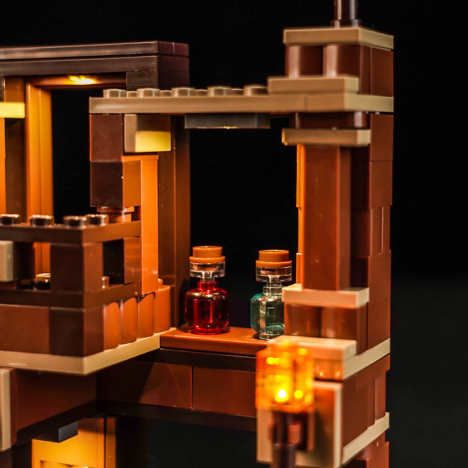 BrickBling Light Kit for LEGO Minecraft Woodland Mansion Fighting Ring 21272