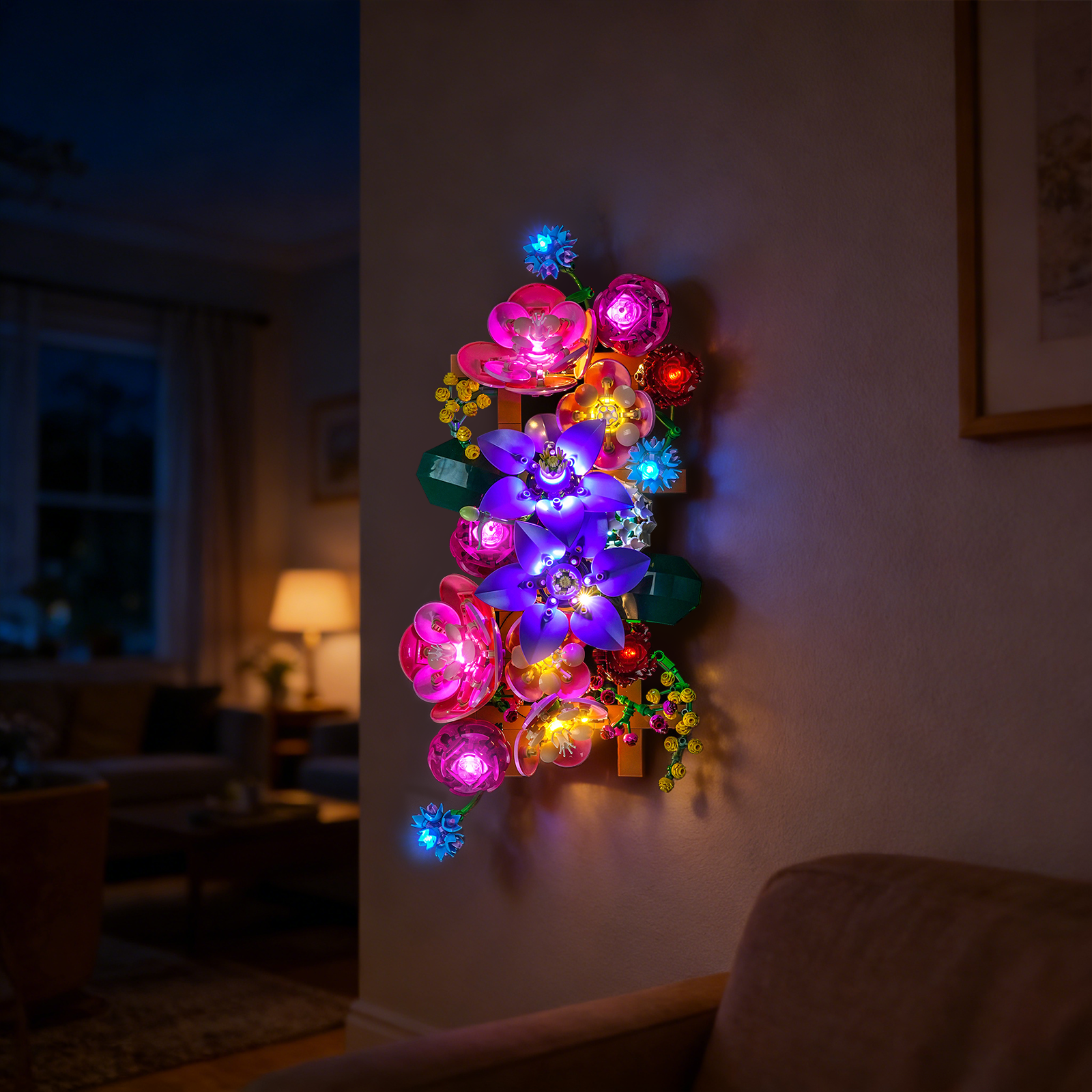 BrickBling Light Kit for LEGO The Botanical Collection Flower Wall 11503