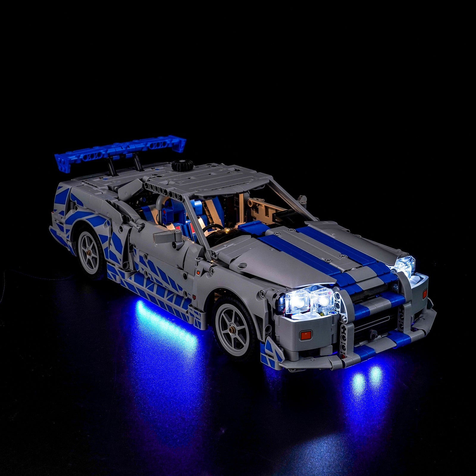 BrickBling Light Kit for LEGO Technic 2 Fast 2 Furious Nissan Skyline GT-R (R34) Car 42210