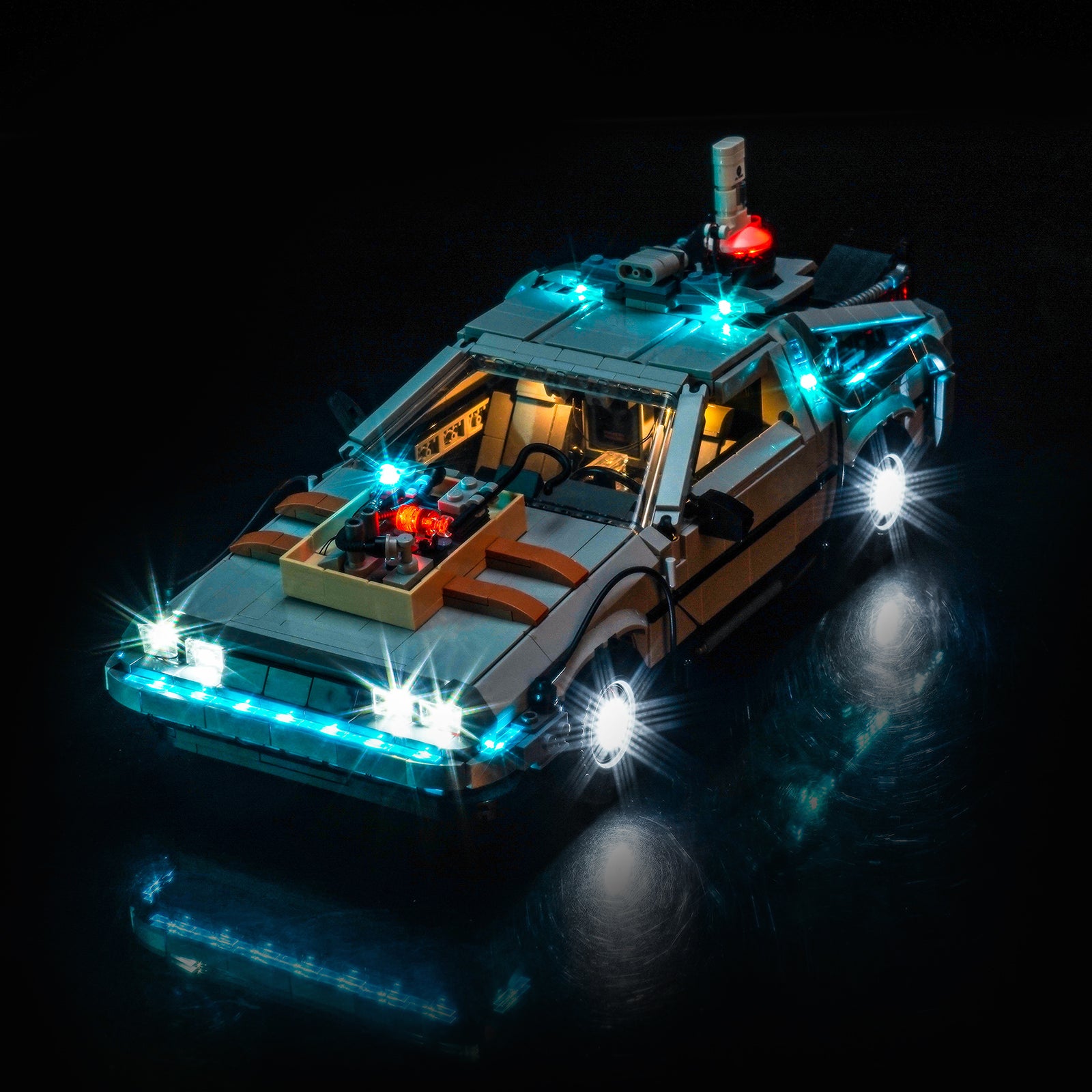 BrickBling Light Kit for LEGO Icons Back to the Future Time Machine 10300 New Version