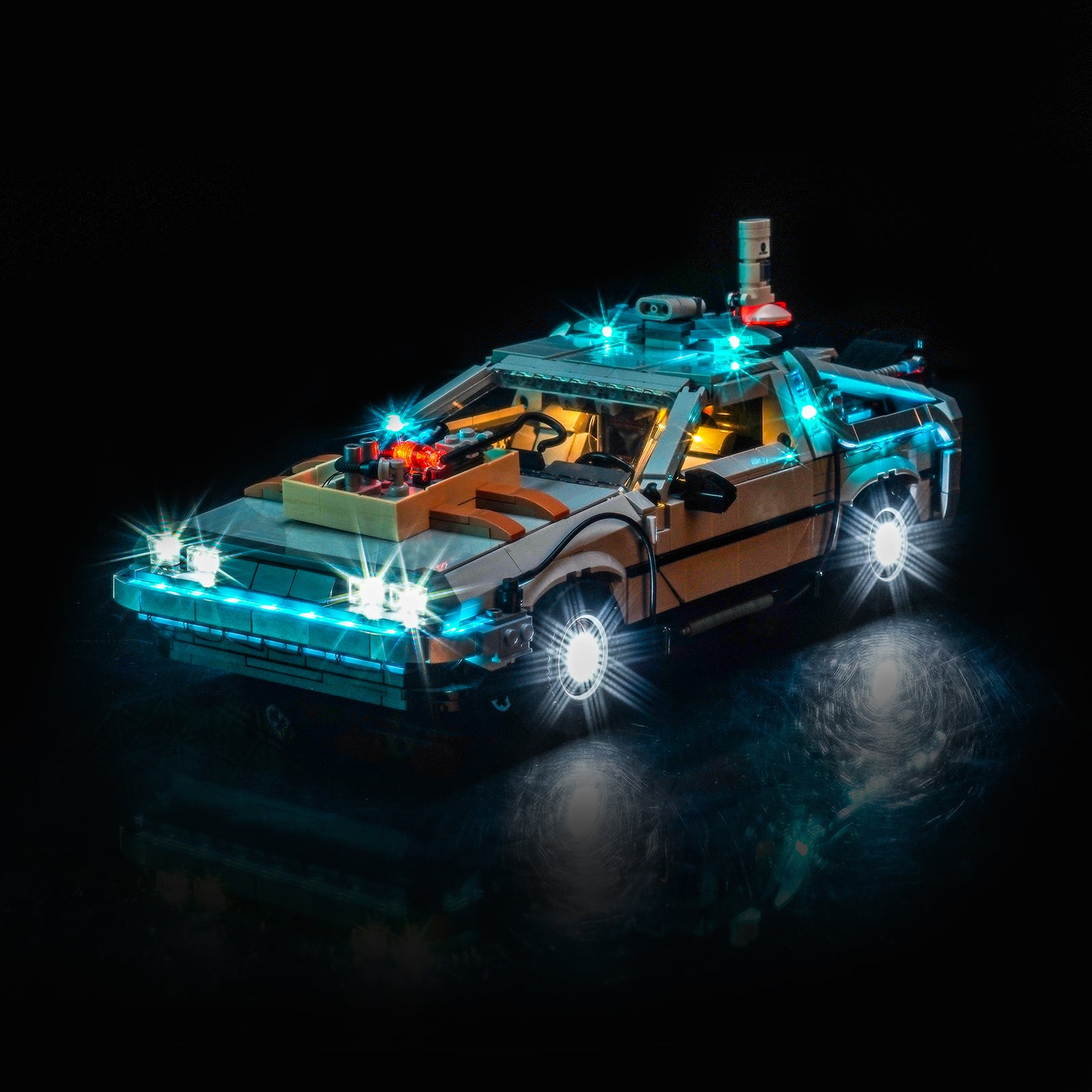 BrickBling Light Kit for LEGO Icons Back to the Future Time Machine 10300 New Version