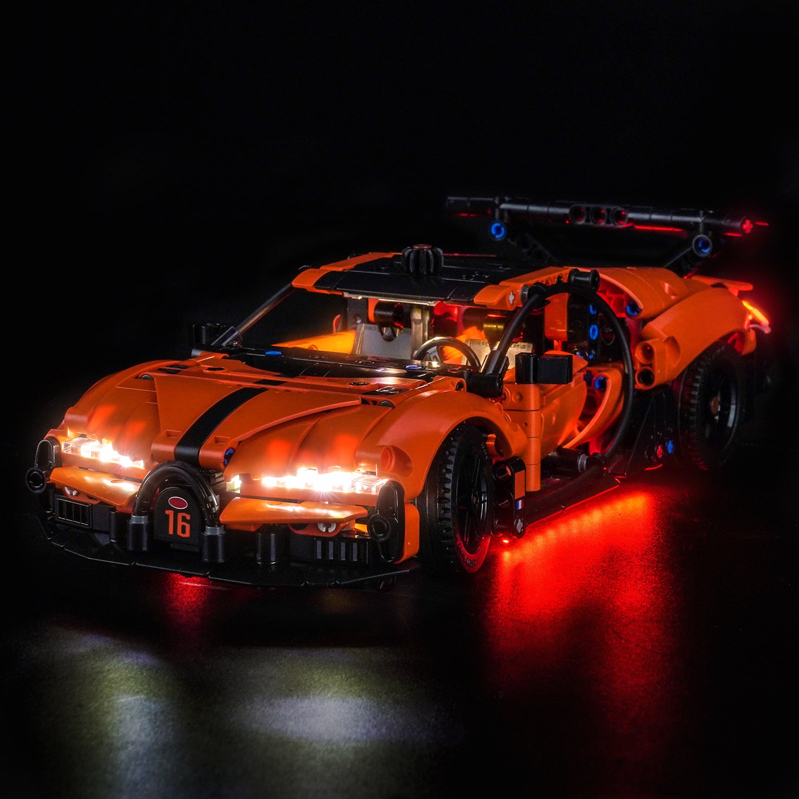 LEGO Technic Bugatti Chiron Pur Sport ハイパーカー 42222用LEDライトキット