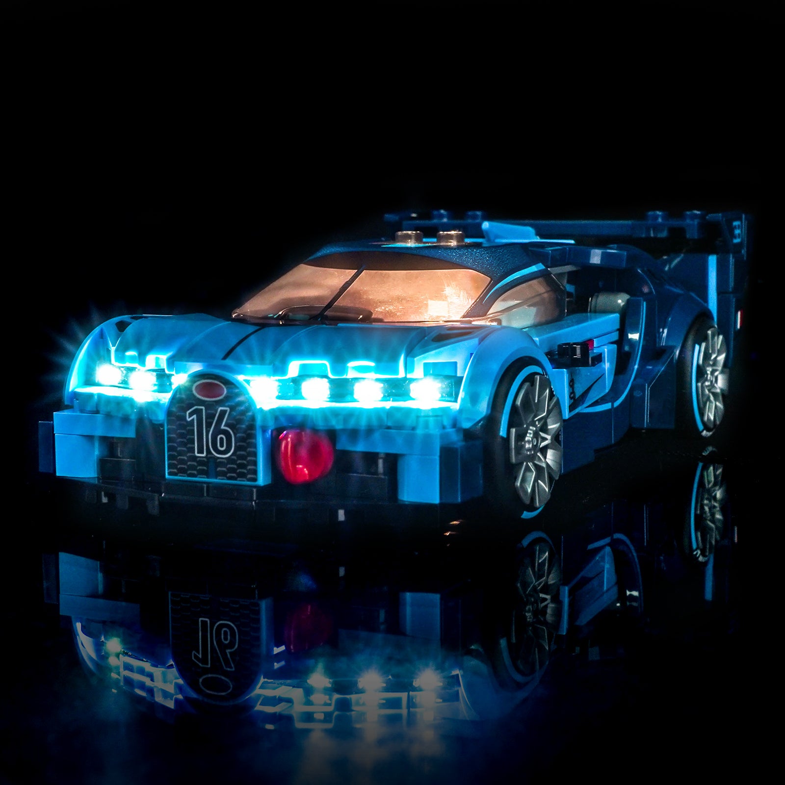 BrickBling Light Kit for LEGO Speed Champions Bugatti Vision GT Hyper Sports Car 77253
