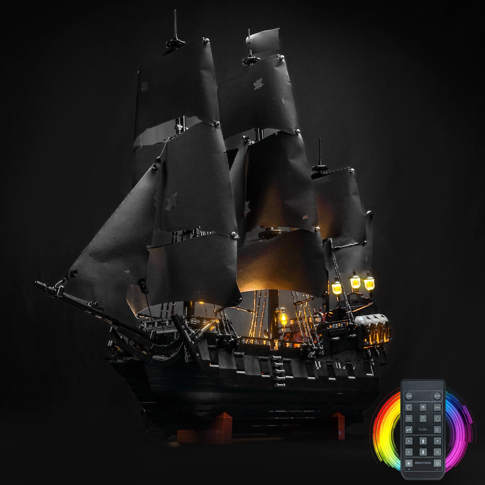 BrickBling Light Kit for LEGO Icons Captain Jack Sparrow's Pirate Ship 10365