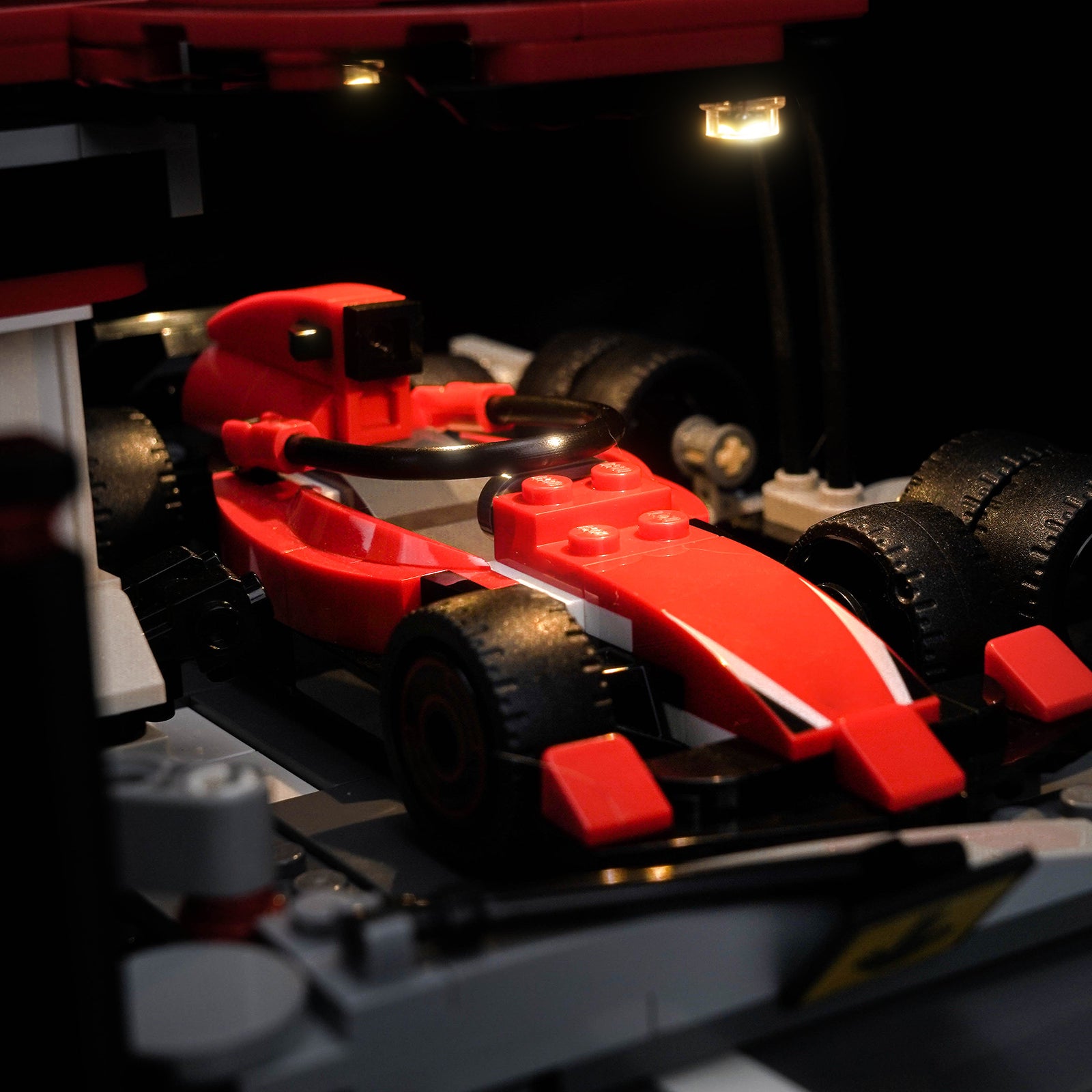 BrickBling Light Kit for LEGO City F1® Pit Stop & Pit Crew with Ferrari Car 60443