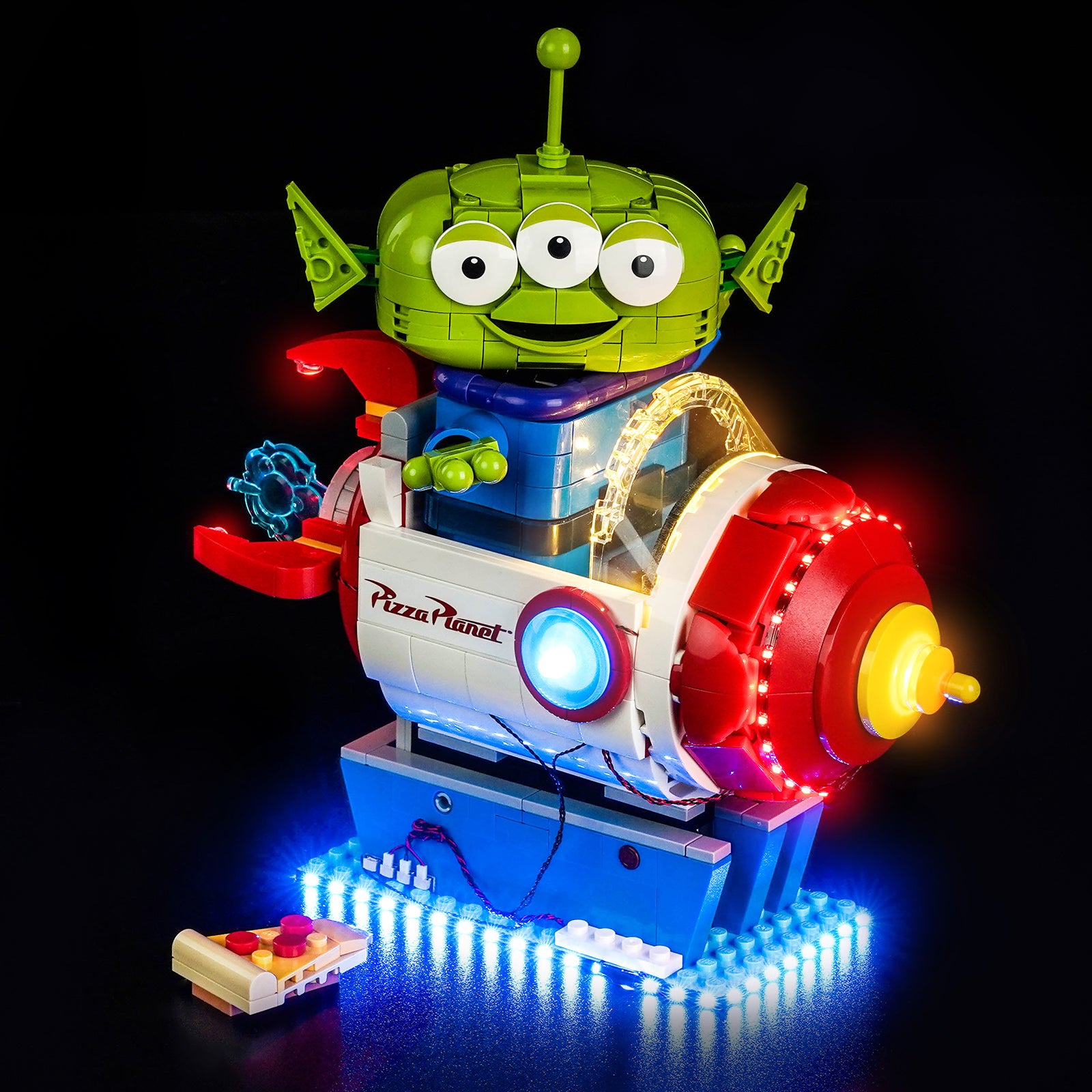 BrickBling Light Kit for LEGO Disney Alien with Pizza Planet Rocket Ride 43307