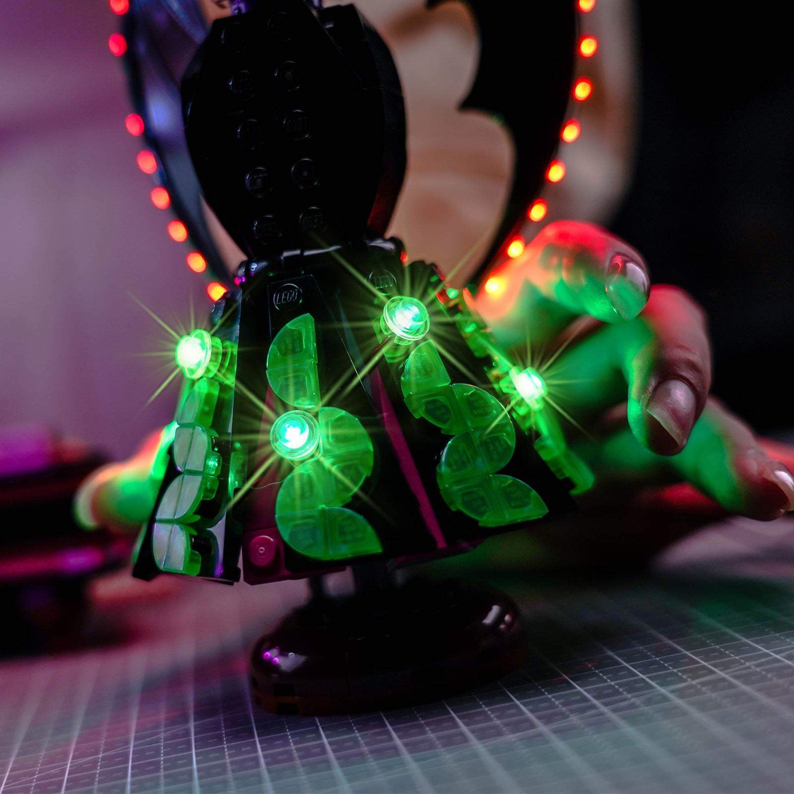 BrickBling Light Kit for LEGO Disney Maleficent's and Cruella De Vil's Dresses 43262