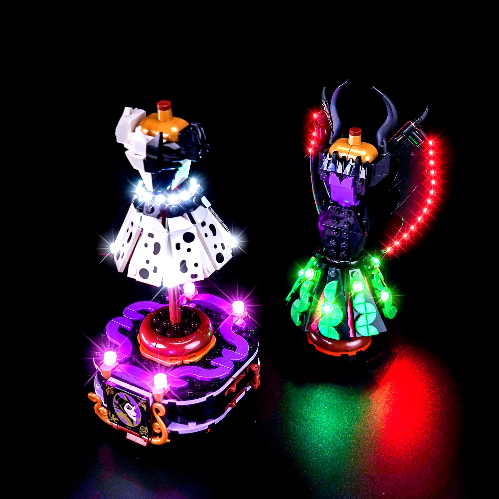 BrickBling Light Kit for LEGO Disney Maleficent's and Cruella De Vil's Dresses 43262