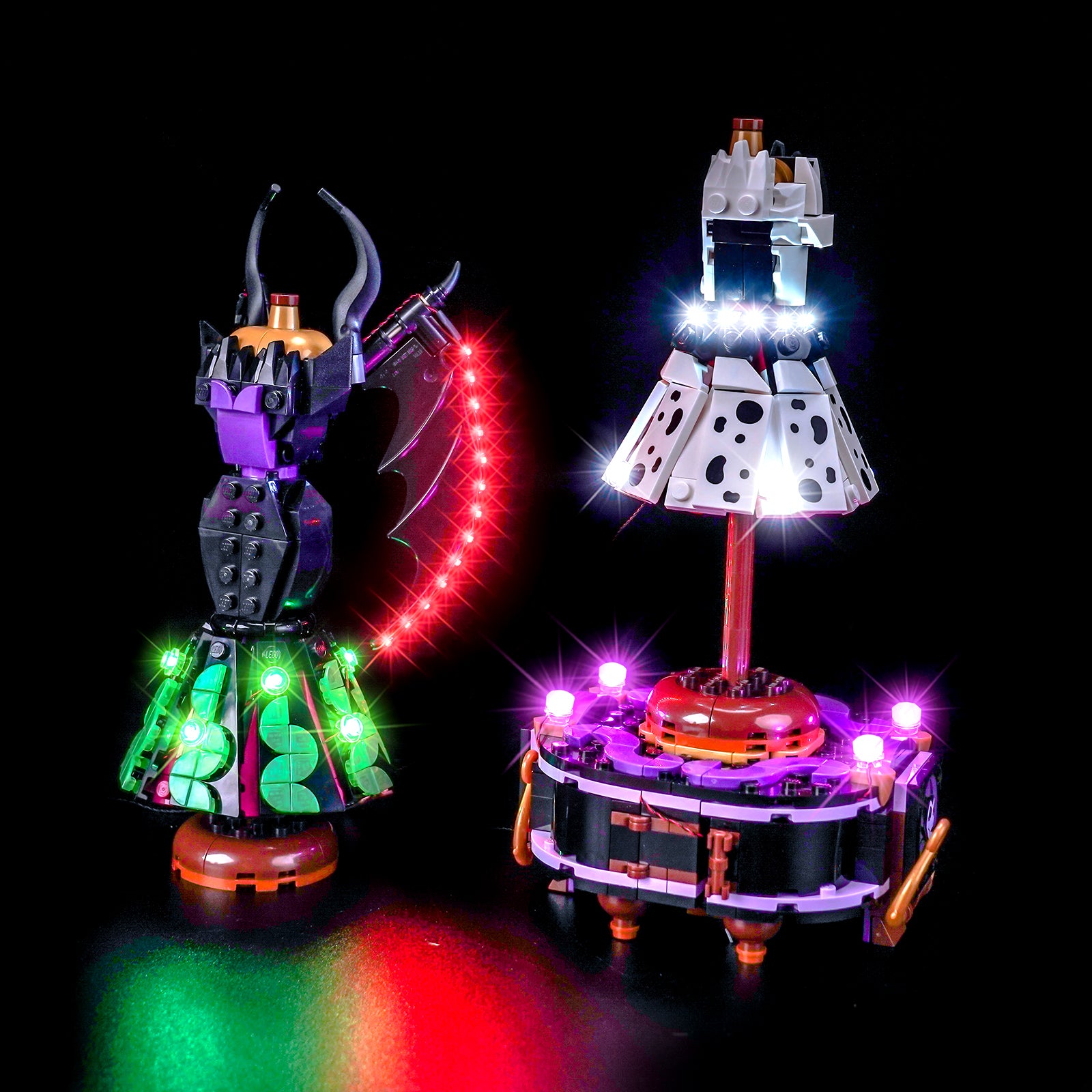 BrickBling Light Kit for LEGO Disney Maleficent's and Cruella De Vil's Dresses 43262