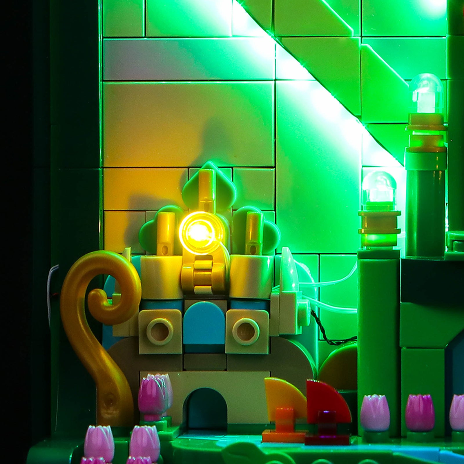 BrickBling Light Kit for LEGO Wicked Emerald City Wall Art 75685