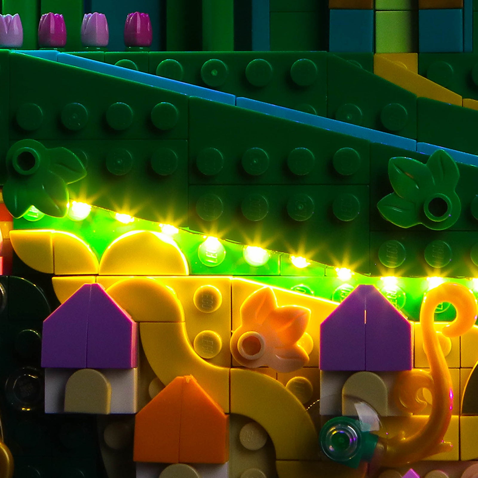 BrickBling Light Kit for LEGO Wicked Emerald City Wall Art 75685