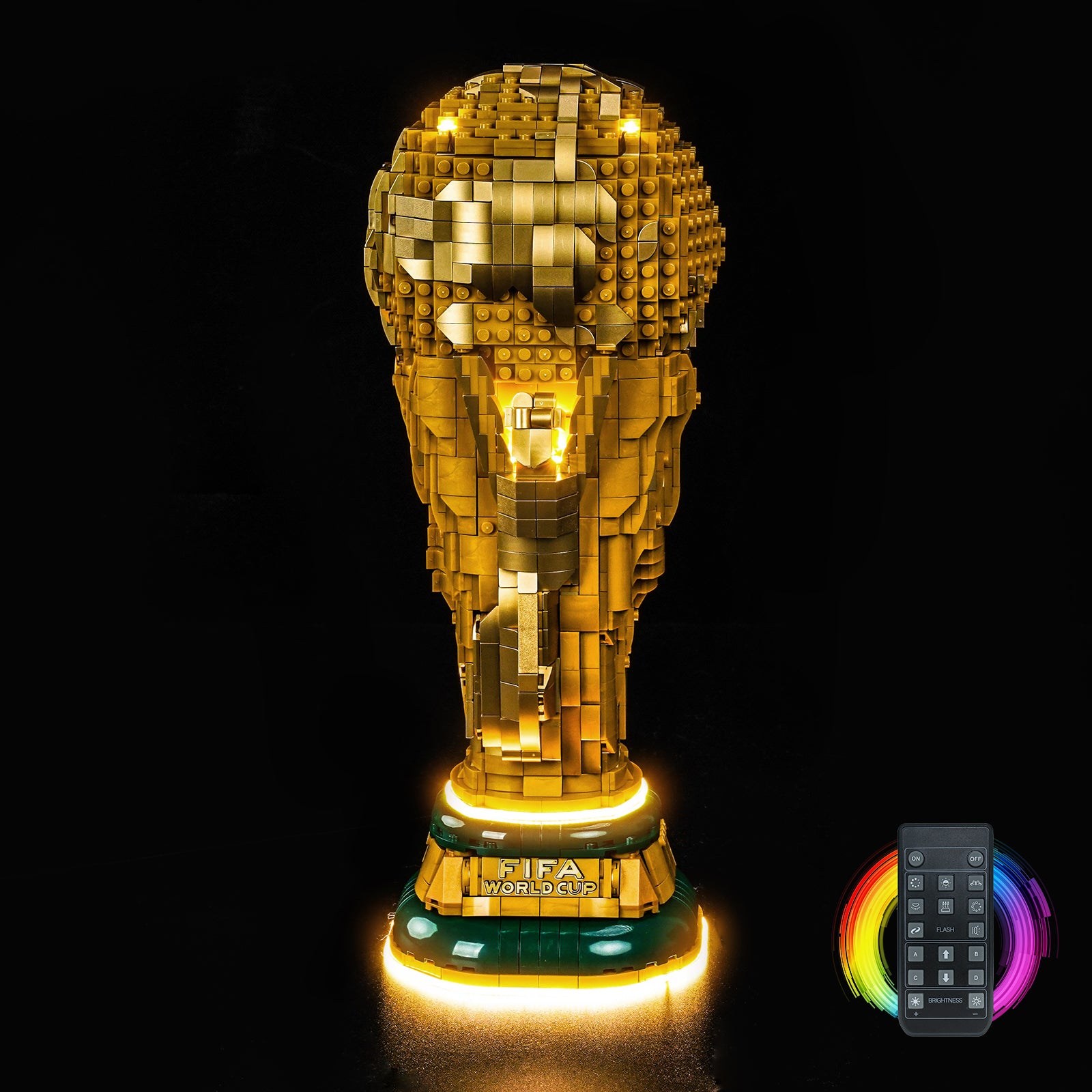 BrickBling Light Kit for LEGO Editions FIFA World Cup™ Official Trophy 43020 Warm Light Version