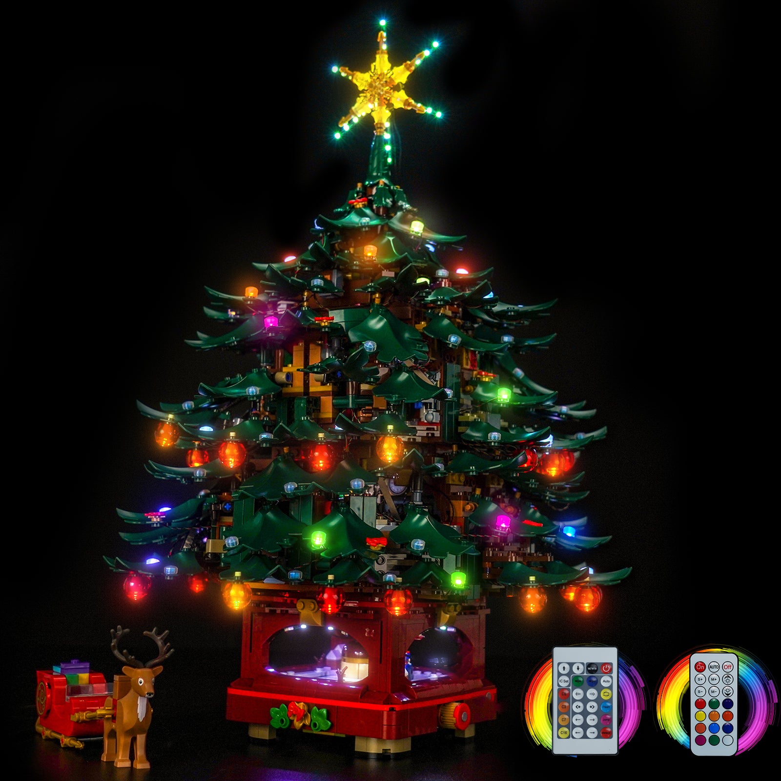 BrickBling Light Kit for LEGO Icons Family Christmas Tree 41843