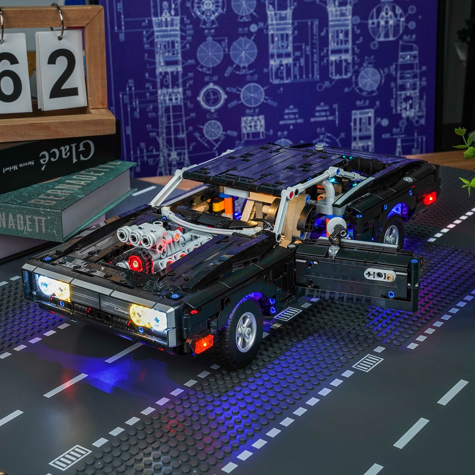 BrickBling Light Kit for LEGO Technic Fast and Furious Dodge Charger R/T Car 42231
