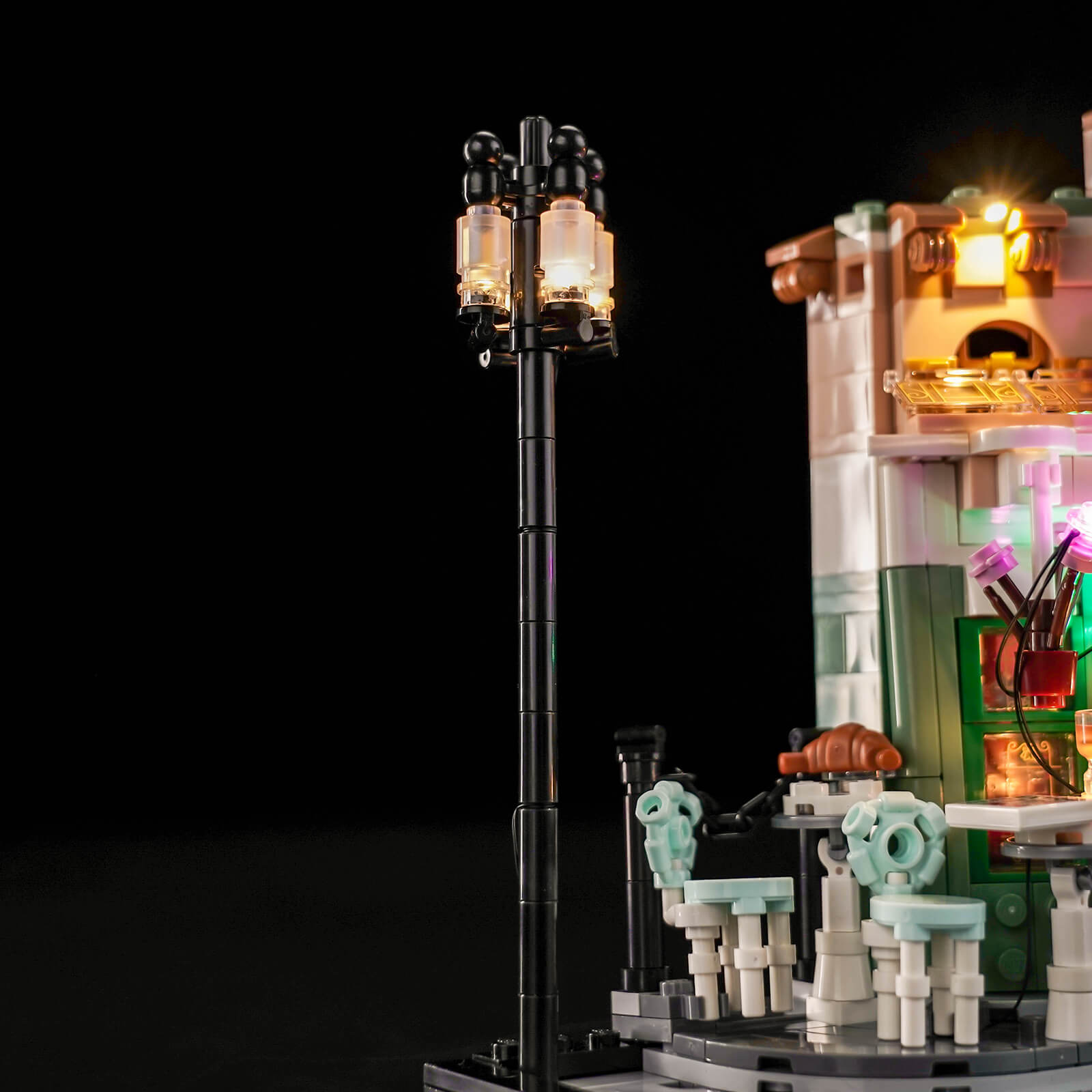 BrickBling Light Kit for LEGO Icons French Café 10362