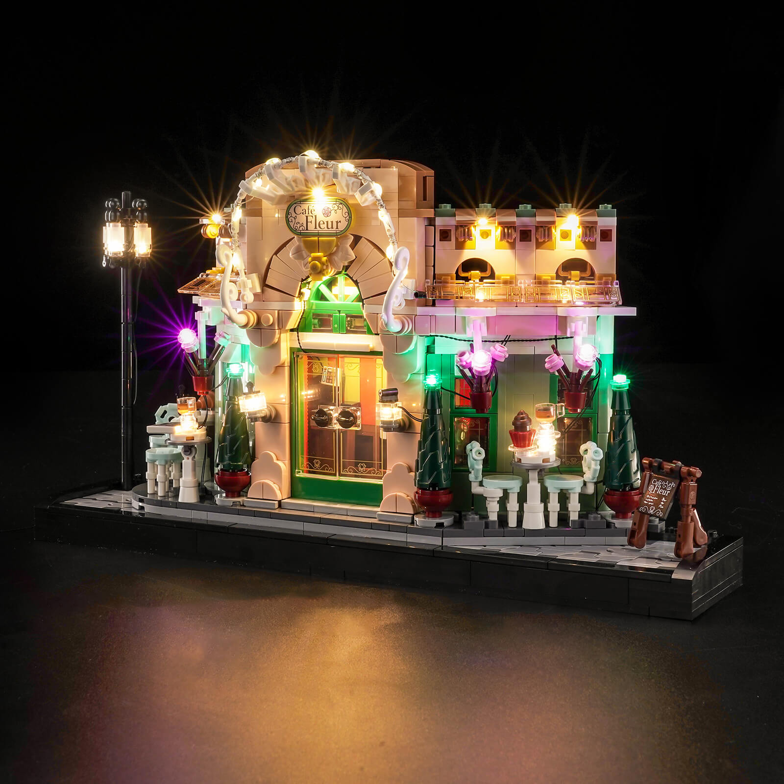 BrickBling Light Kit for LEGO Icons French Café 10362