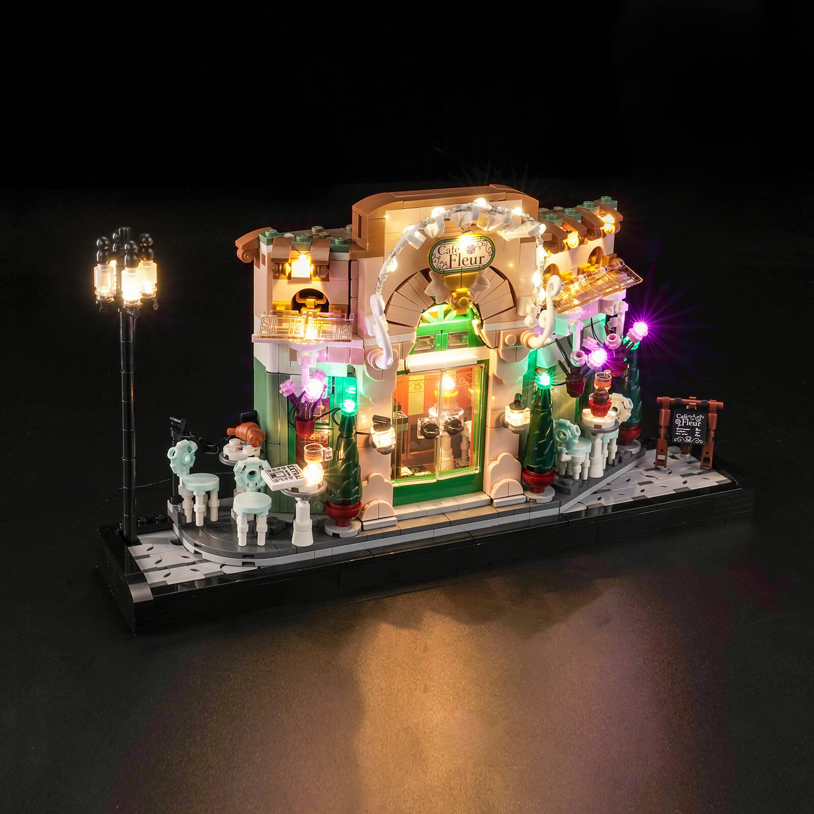 BrickBling Light Kit for LEGO Icons French Café 10362