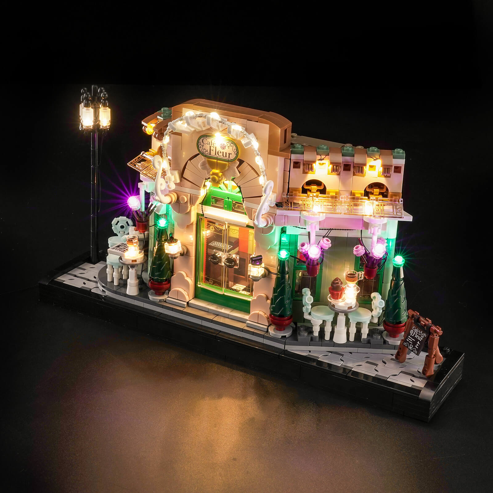 BrickBling Light Kit for LEGO Icons French Café 10362