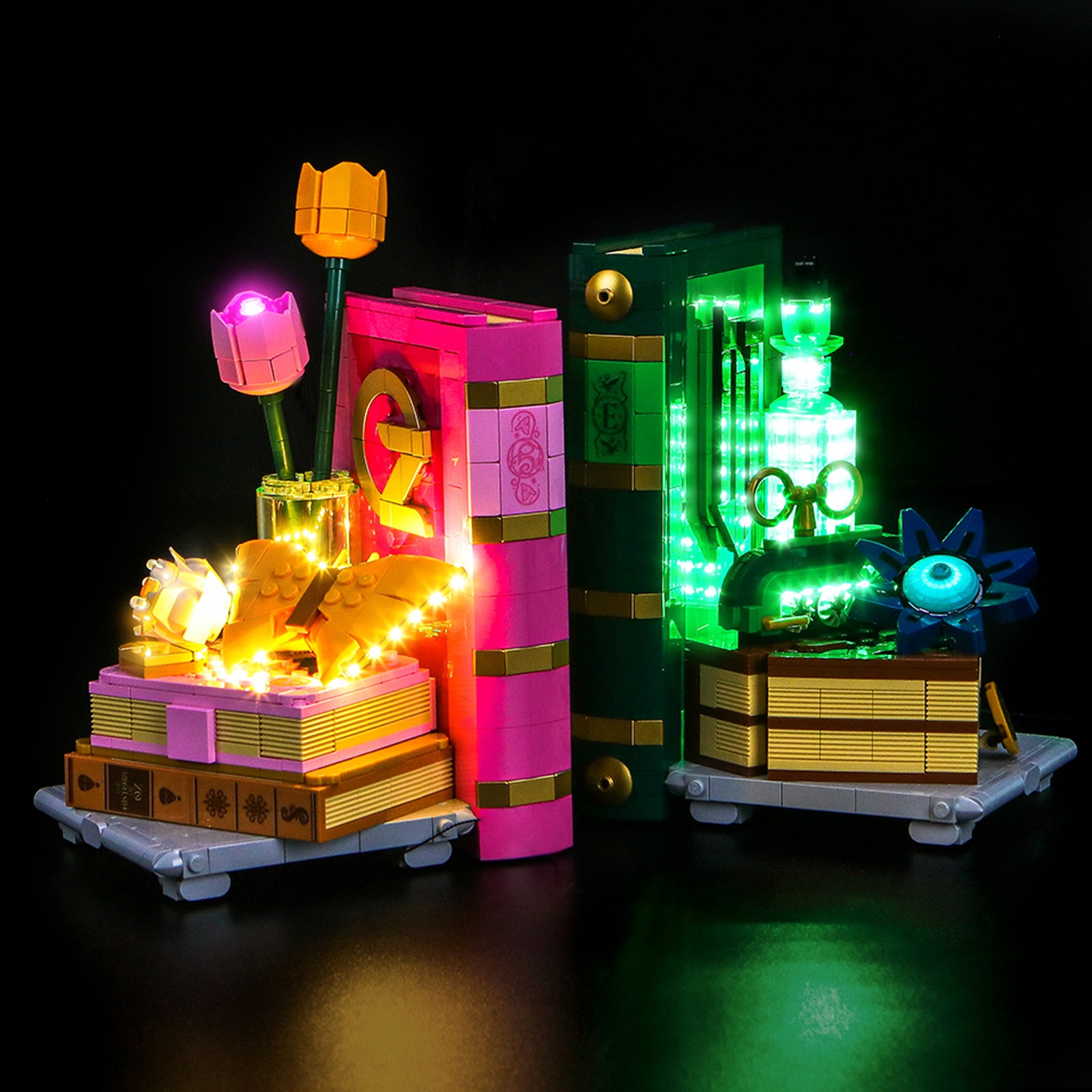 LED Light Kit for LEGO Wicked Glinda & Elphaba Bookends 75691