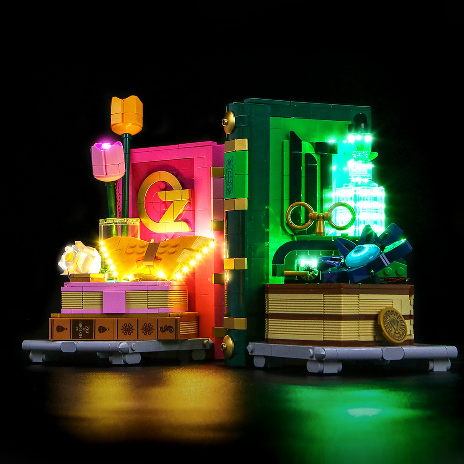 BrickBling Light Kit for LEGO Wicked Glinda & Elphaba Bookends 75691