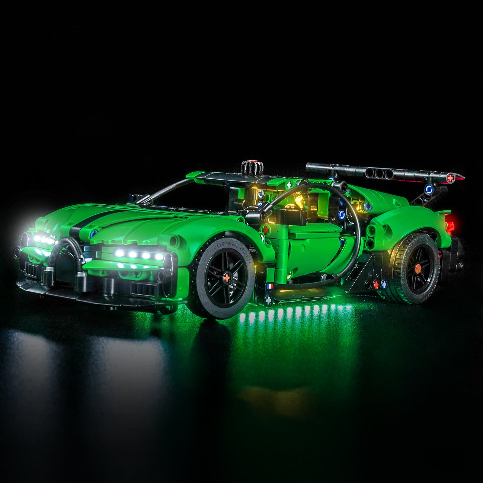 BrickBling Light Kit for LEGO Technic Green Bugatti Chiron Pur Sport Hypercar 42241