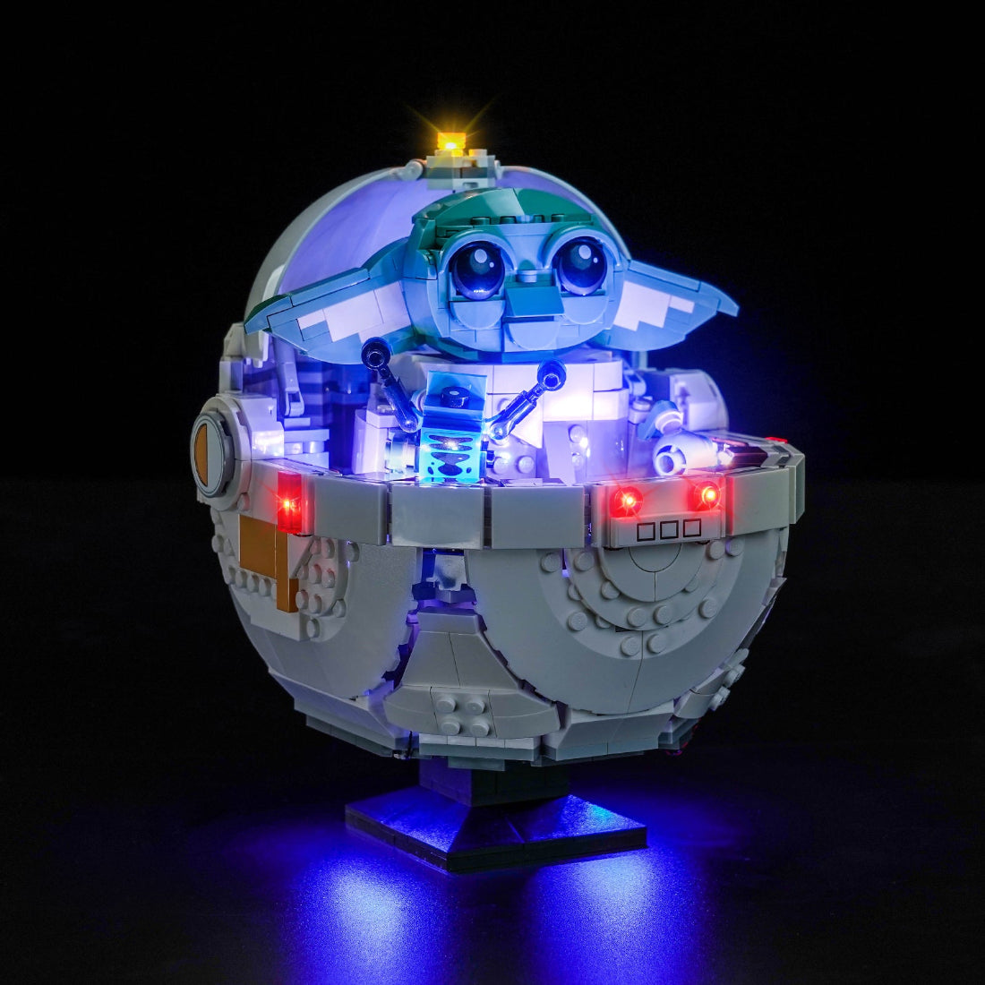 BrickBling Light Kit for LEGO Star Wars Grogu™ with Hover Pram 75403