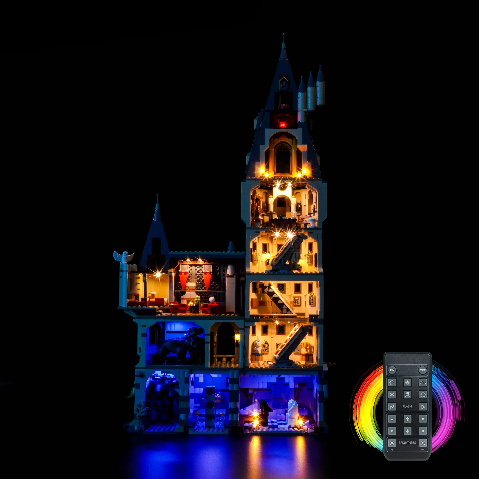 BrickBling Light Kit for LEGO Harry Potter Hogwarts™ Castle: The Main Tower 76454