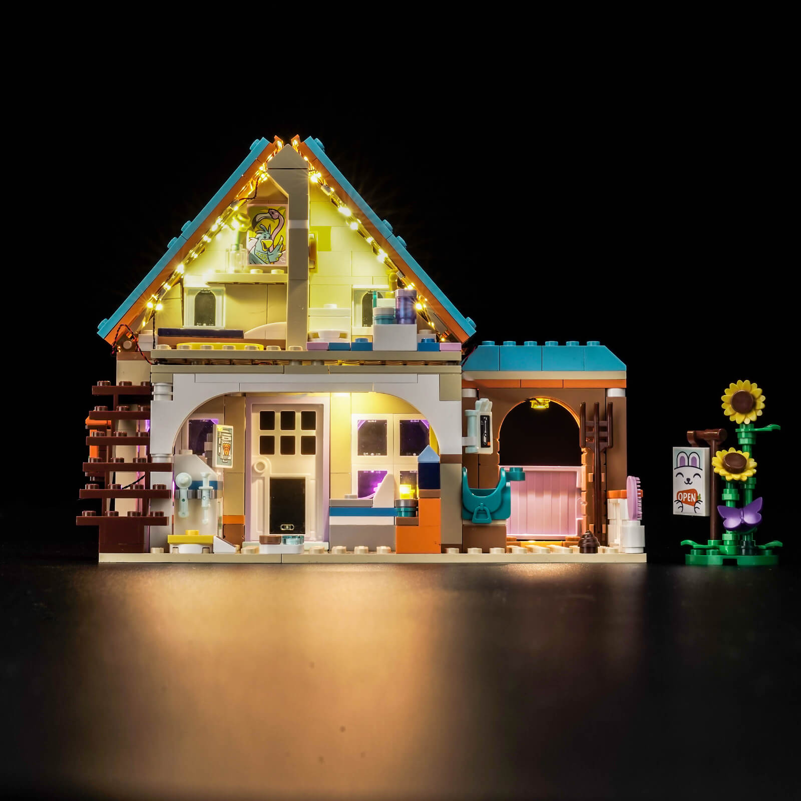 BrickBling Lichtset für LEGO Friends Pferde- und Haustier-Tierklinik