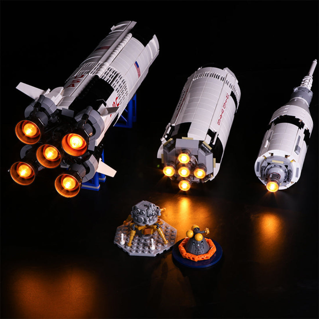 BrickBling Light Kit for LEGO Ideas NASA Apollo Saturn V 21309