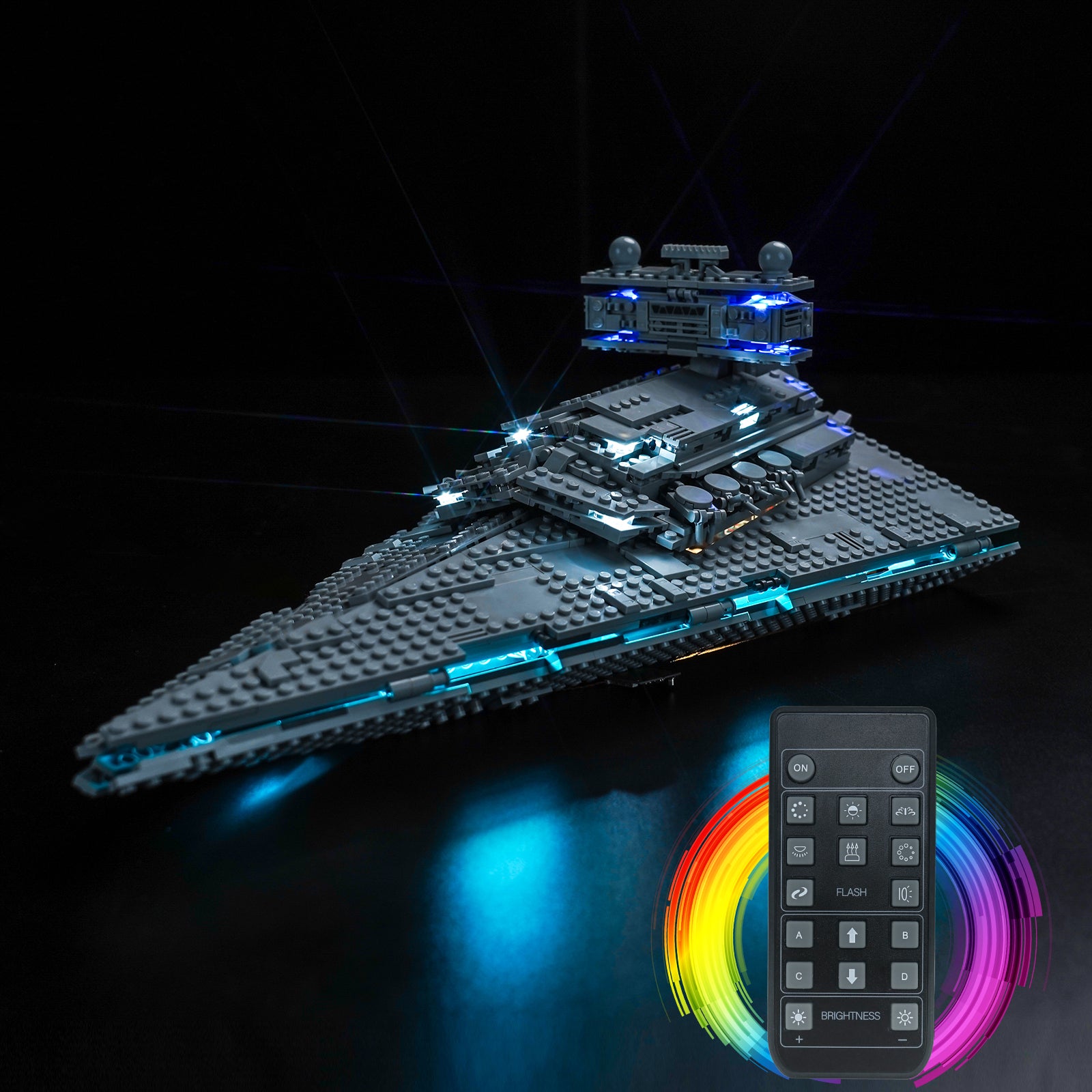 BrickBling Light Kit for LEGO Star Wars Imperial Star Destroyer™ 75394 remote control version