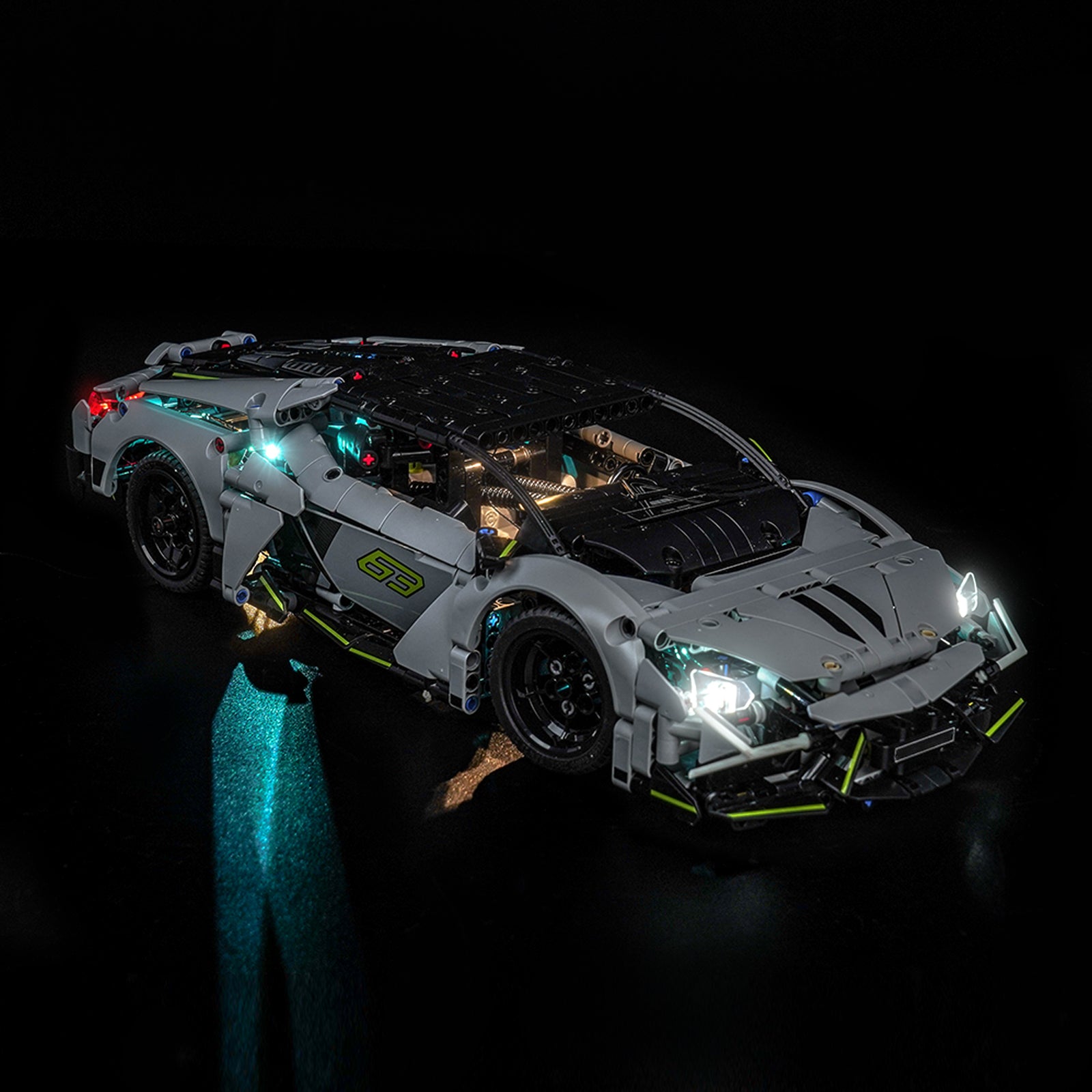 BrickBling Light Kit for LEGO Technic Lamborghini Revuelto Super Sports Car 42214