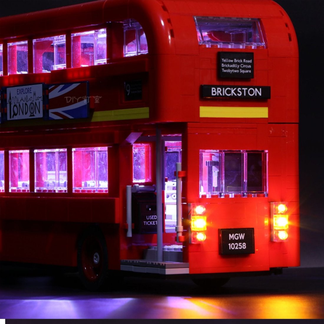 BrickBling Light Kit for LEGO Creator Expert London Bus 10258