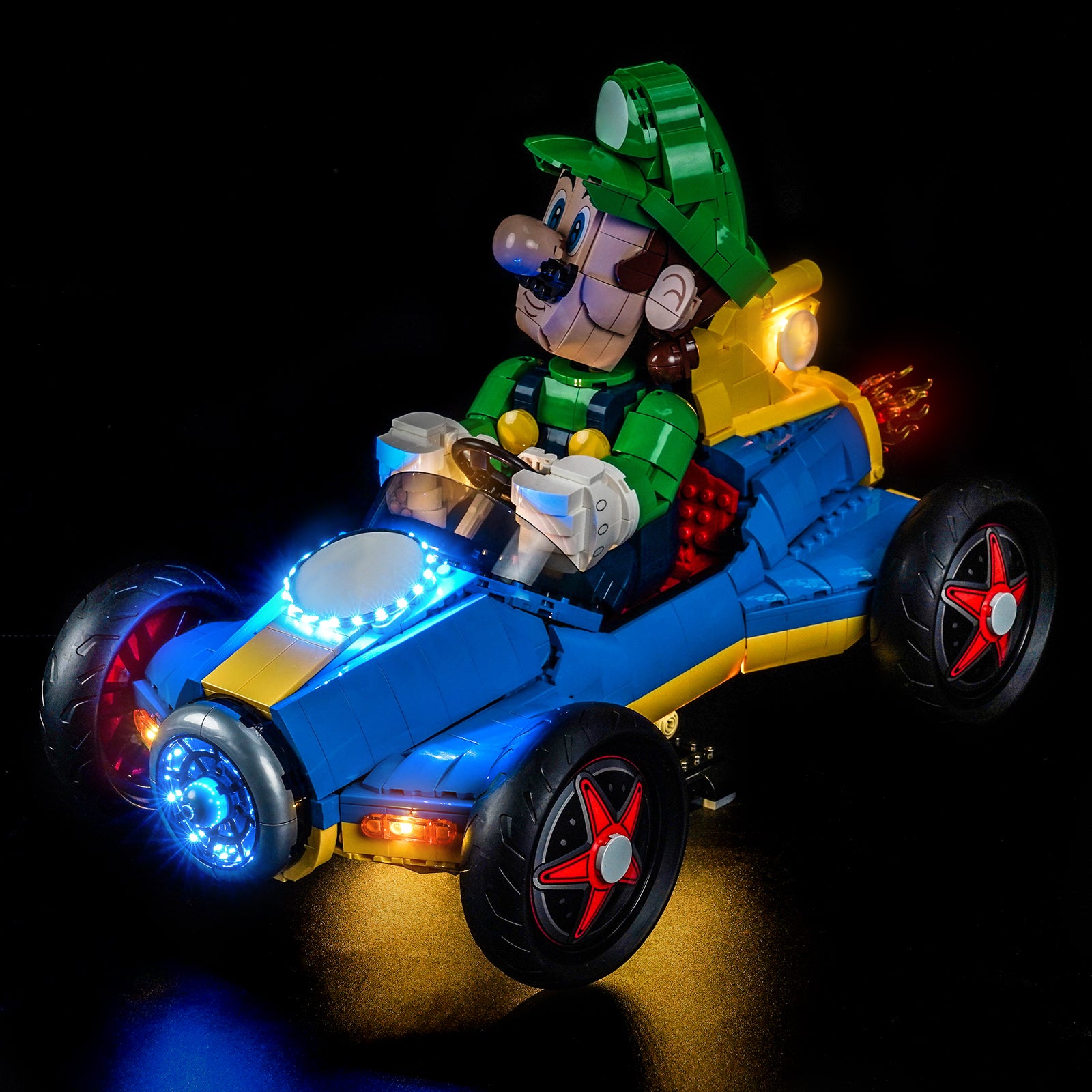 BrickBling Light Kit for LEGO Super Mario Mario Kart™ – Luigi & Mach 8 72050