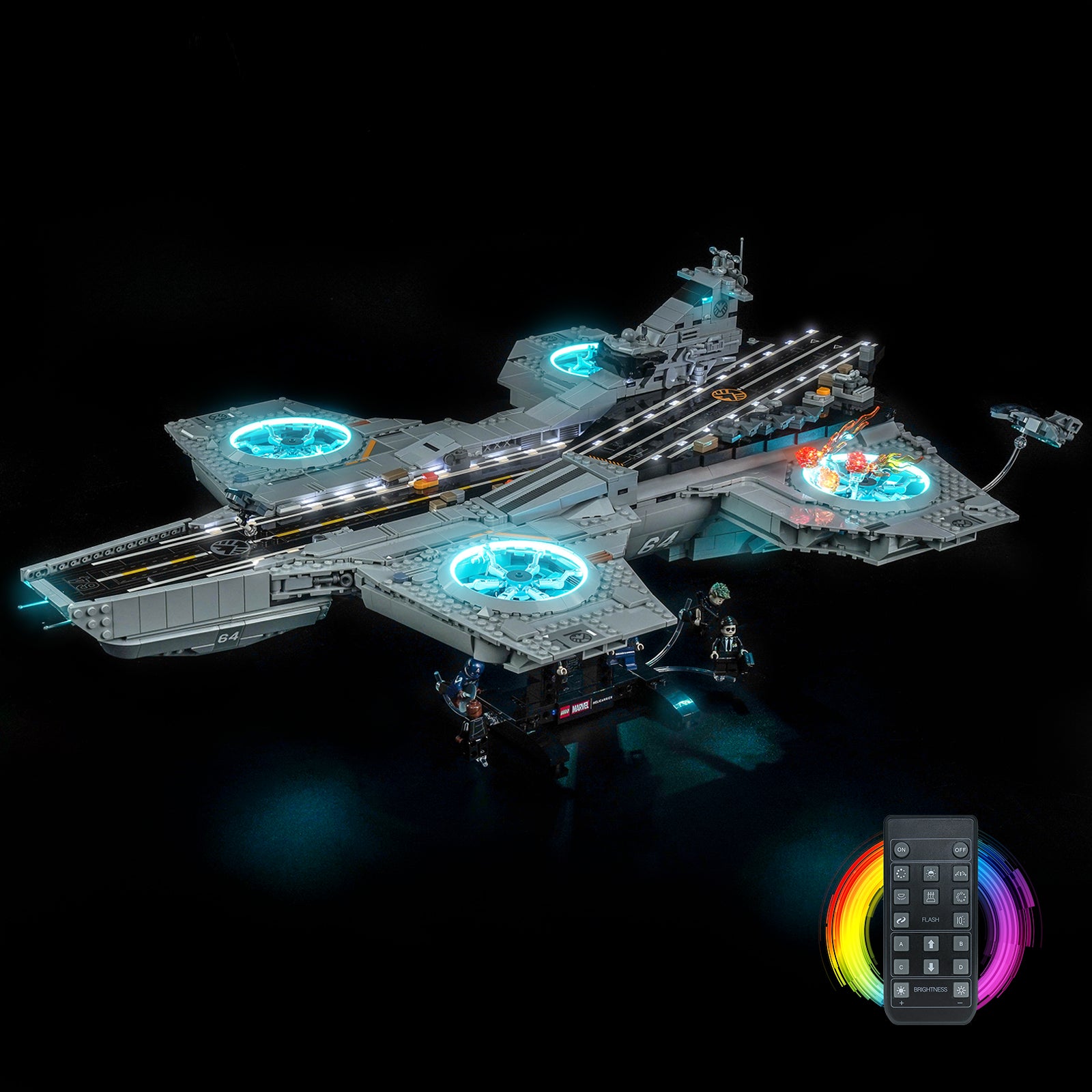 BrickBling Light Kit for LEGO Marvel S.H.I.E.L.D. Helicarrier 76354
