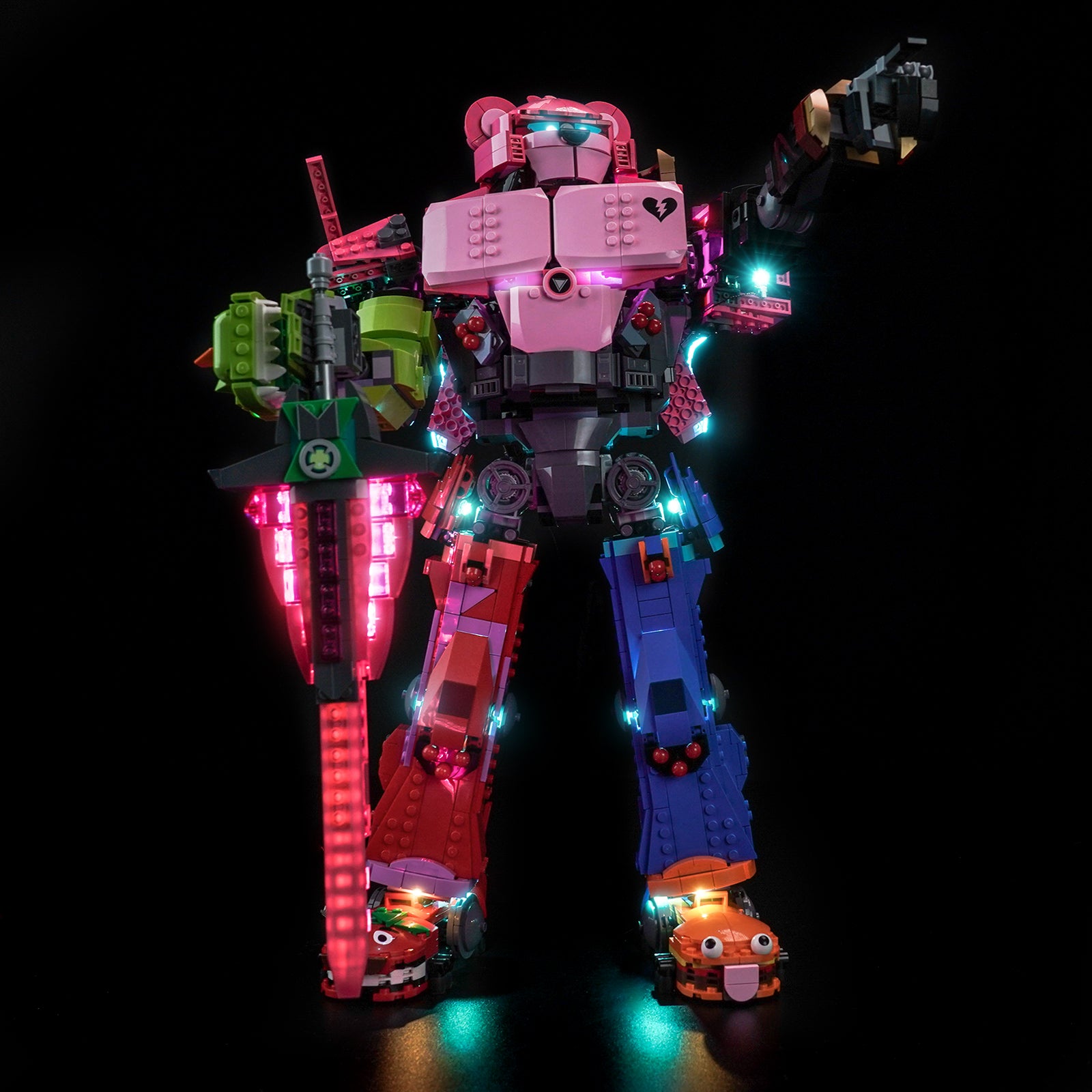 BrickBling Light Kit for LEGO Fortnite Mecha Team Leader 77078