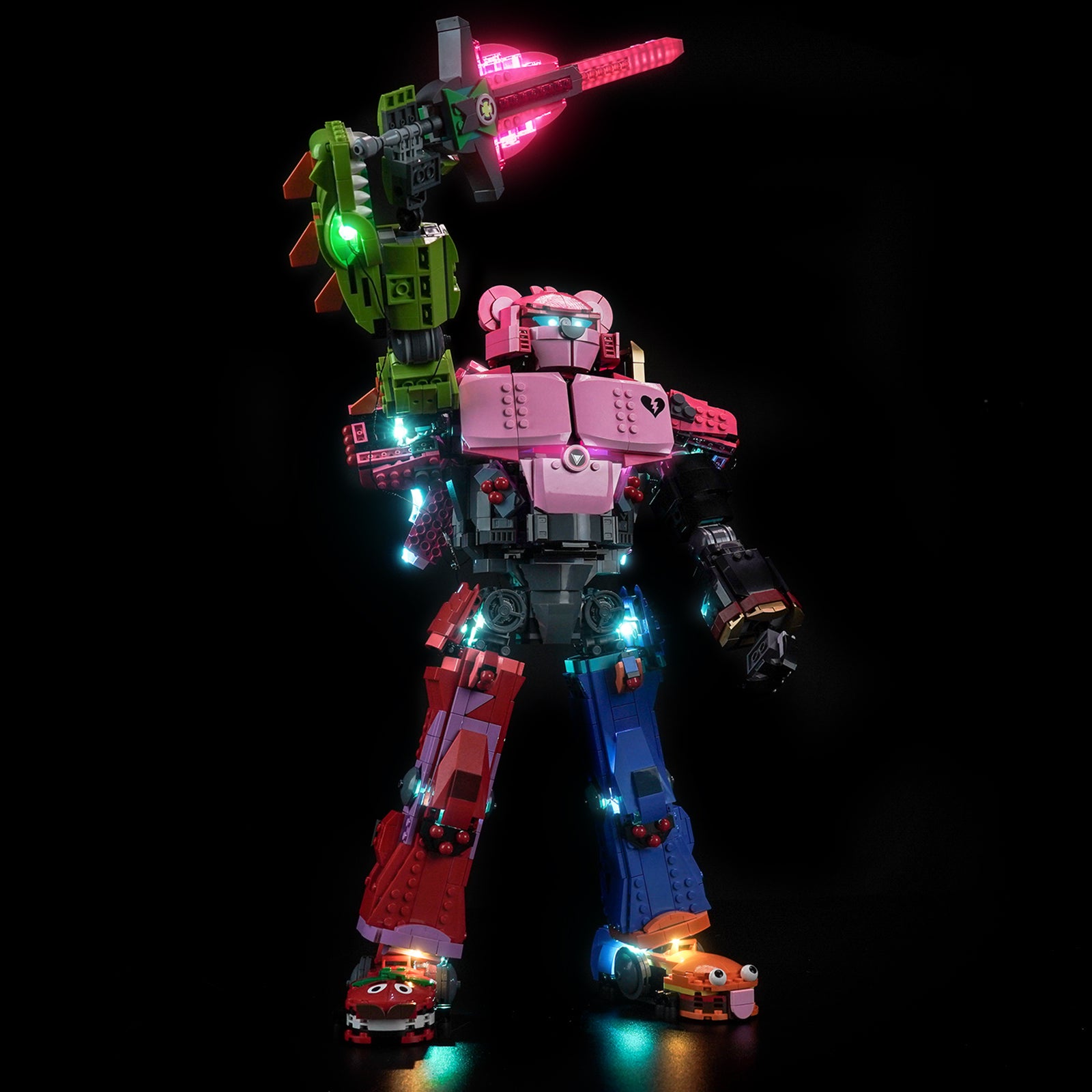 BrickBling Light Kit for LEGO Fortnite Mecha Team Leader 77078