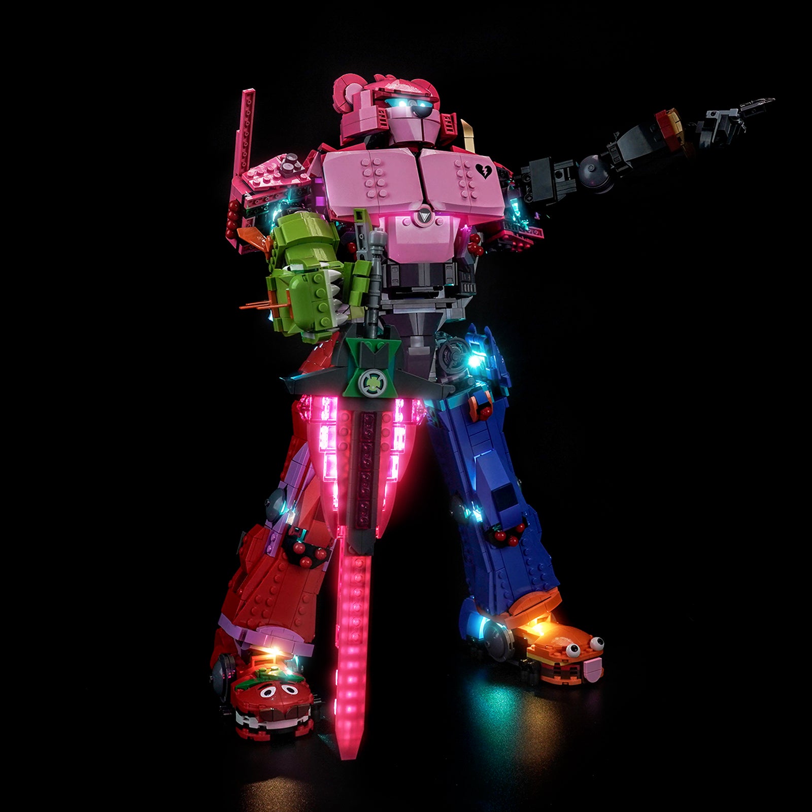 BrickBling Light Kit for LEGO Fortnite Mecha Team Leader 77078