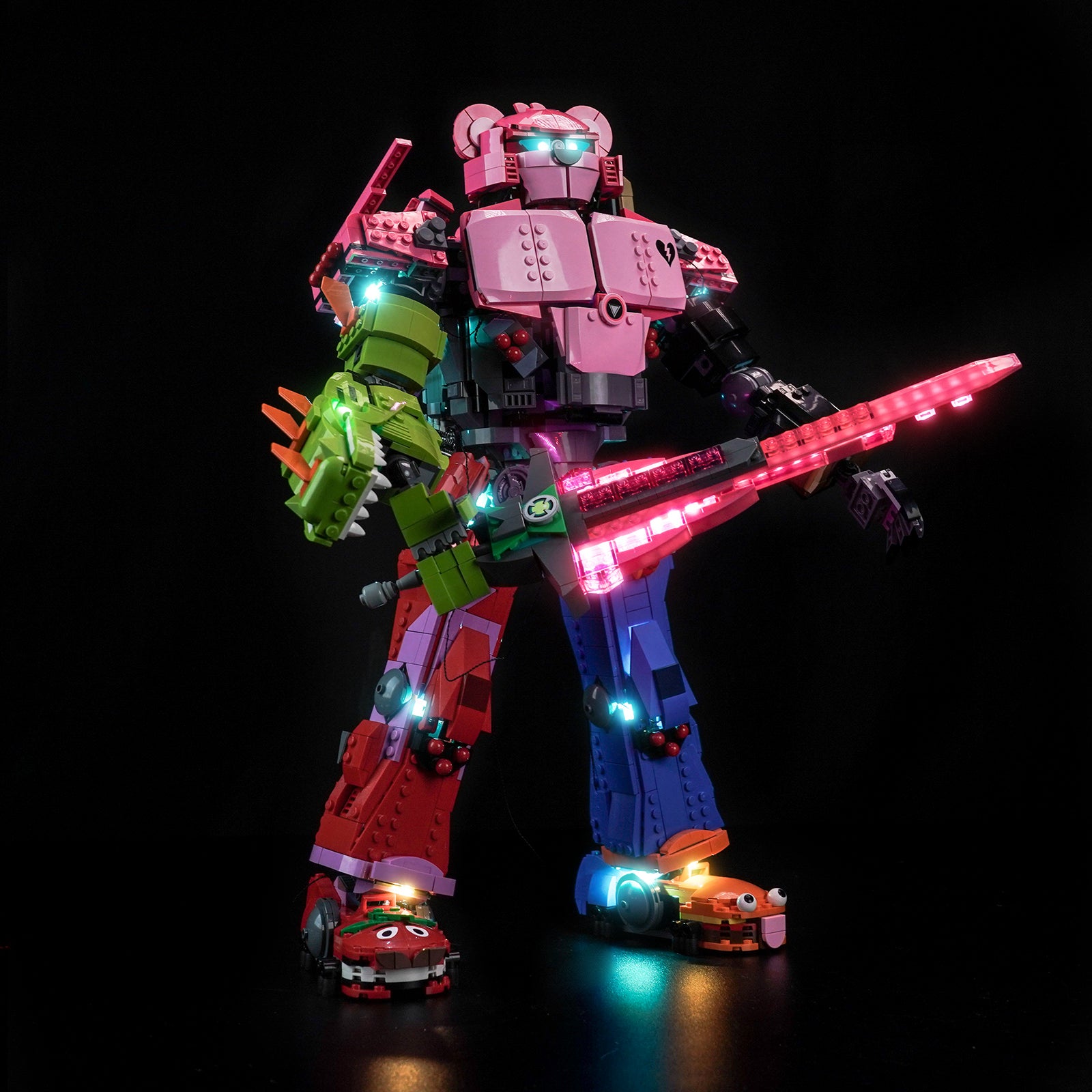 BrickBling Light Kit for LEGO Fortnite Mecha Team Leader 77078