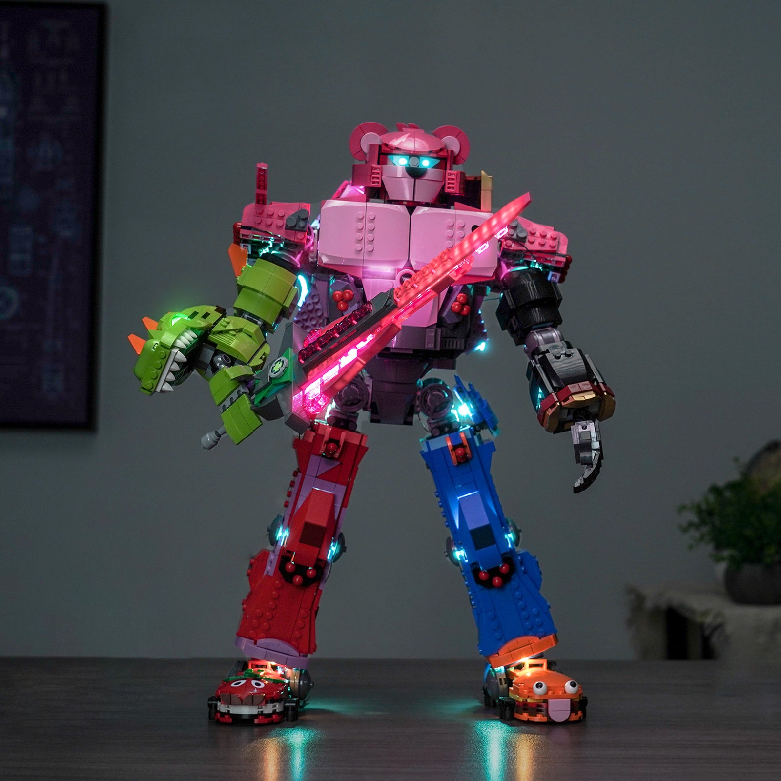 BrickBling Light Kit for LEGO Fortnite Mecha Team Leader 77078