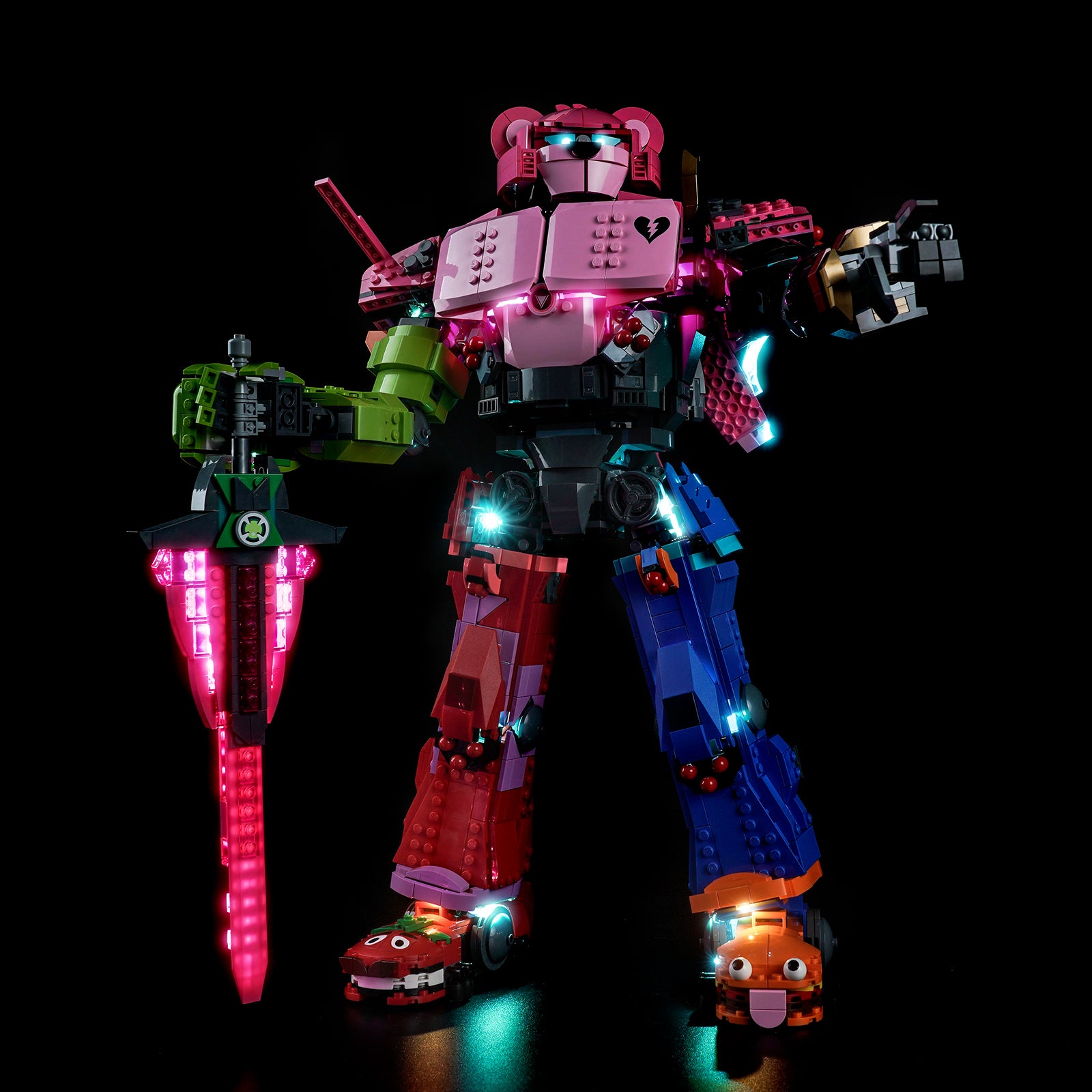 BrickBling Light Kit for LEGO Fortnite Mecha Team Leader 77078